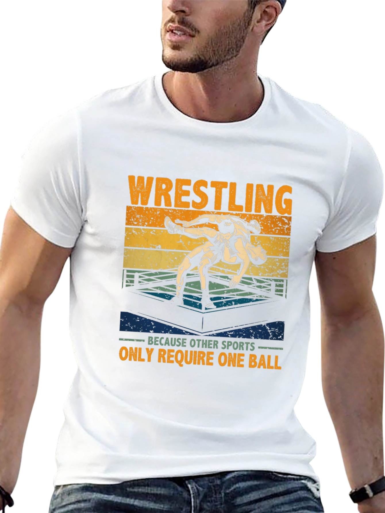 Wrestling T-Shirt: One Ball Required
