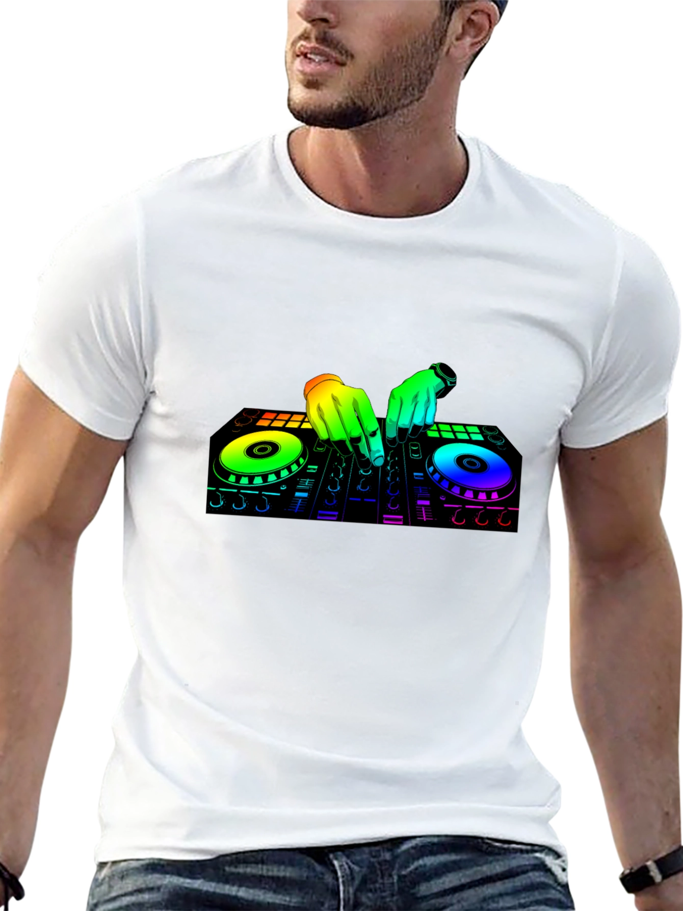 DJ Mixer Graphic T-Shirt - Music Lover Tee