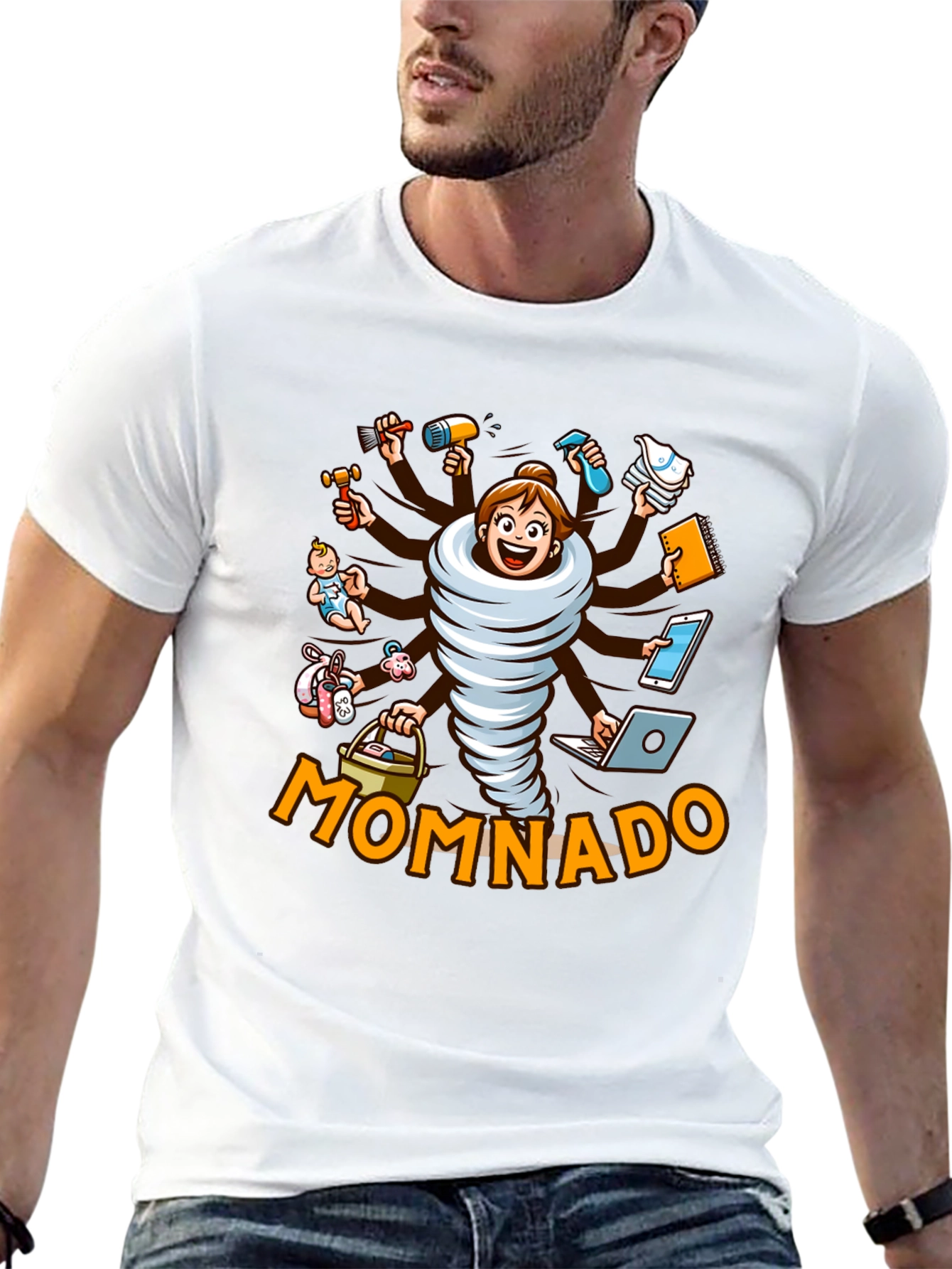 Momnado Graphic T-Shirt - Busy Mom Humor