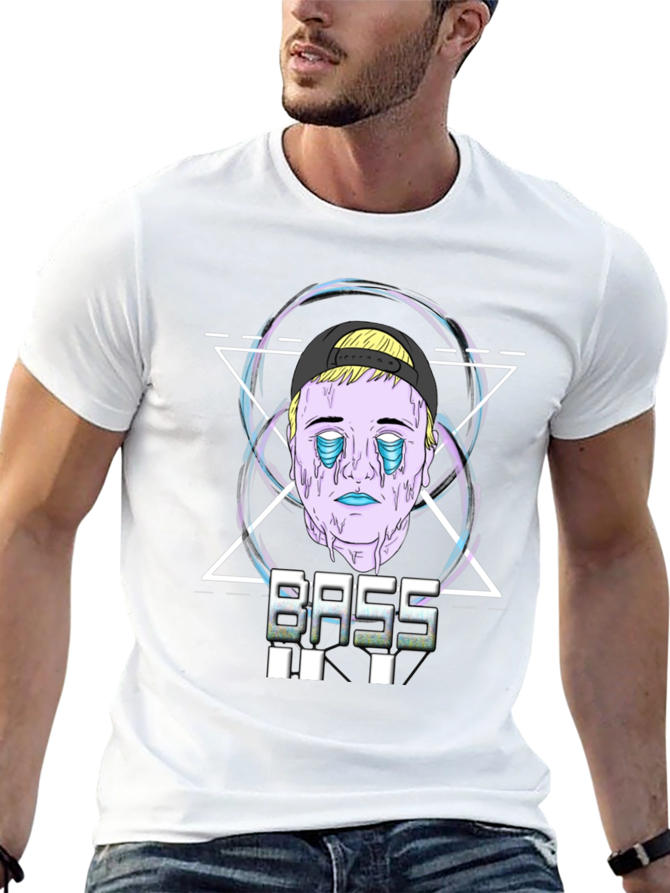 Bass Graphic Print Black T-Shirt