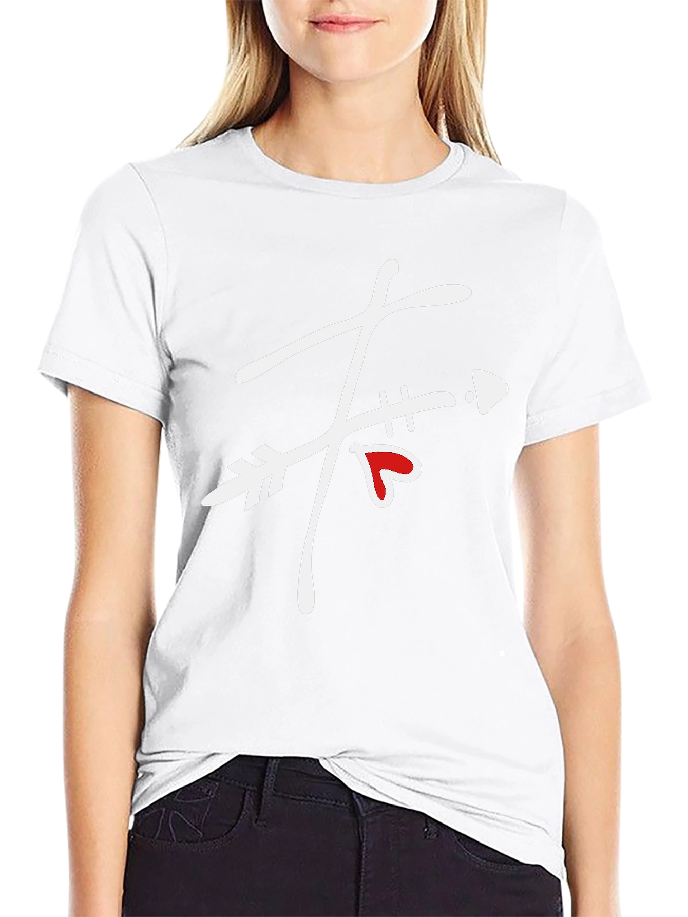Arrow Heart T-Shirt - Modern Graphic Tee