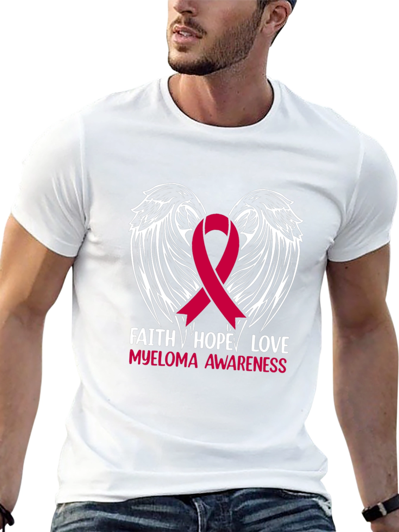 Faith Hope Love Myeloma Awareness T-Shirt