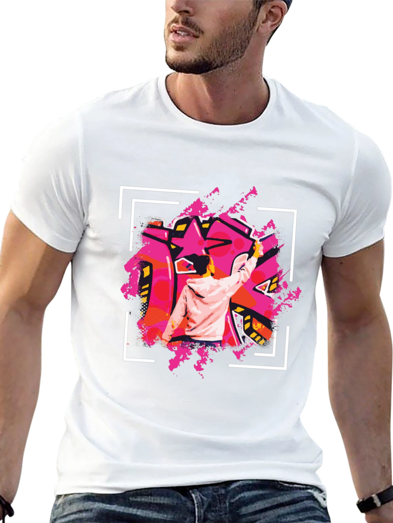 Graffiti Artist Graphic Tee - Urban Style
