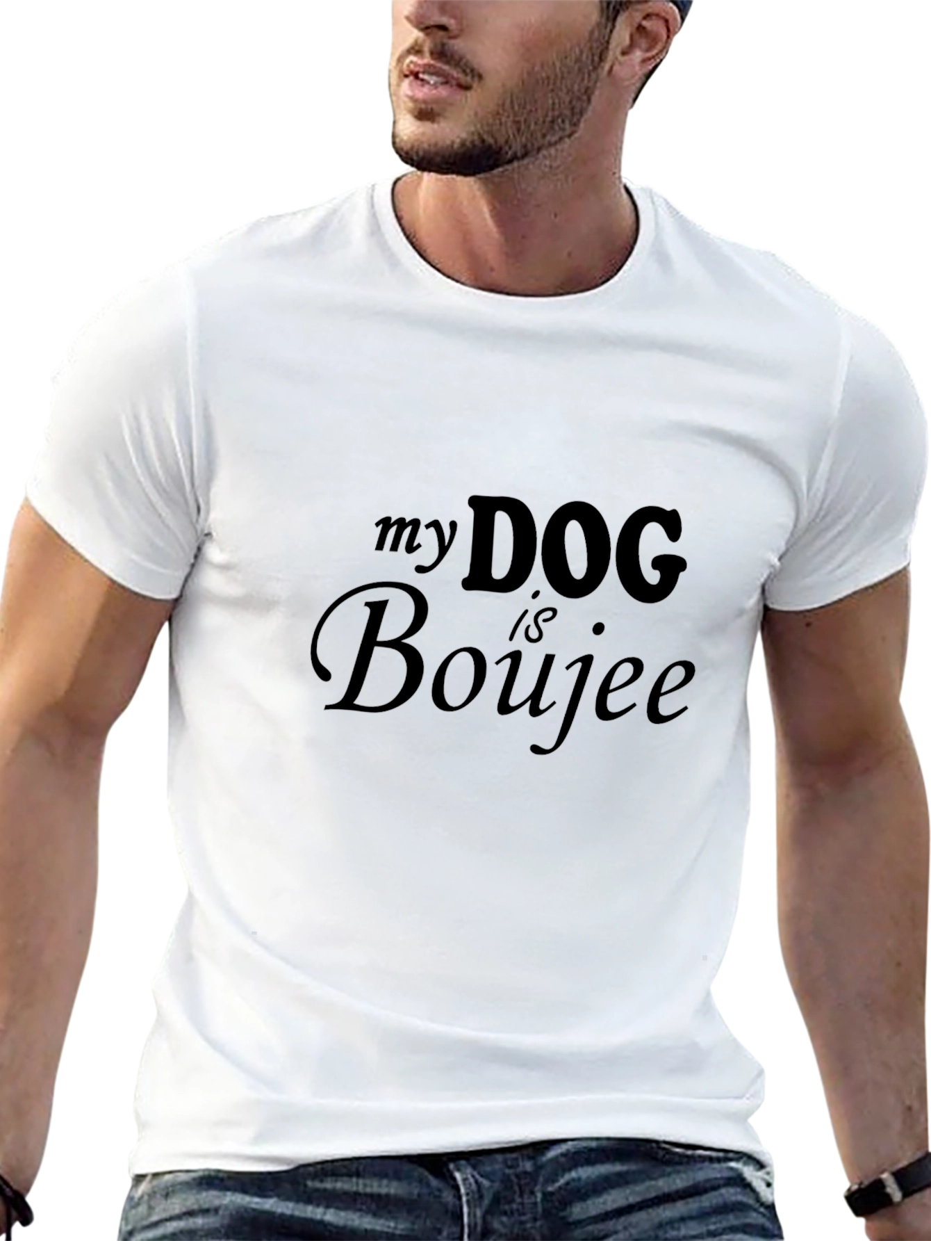 My Dog is Boujee Black T-Shirt