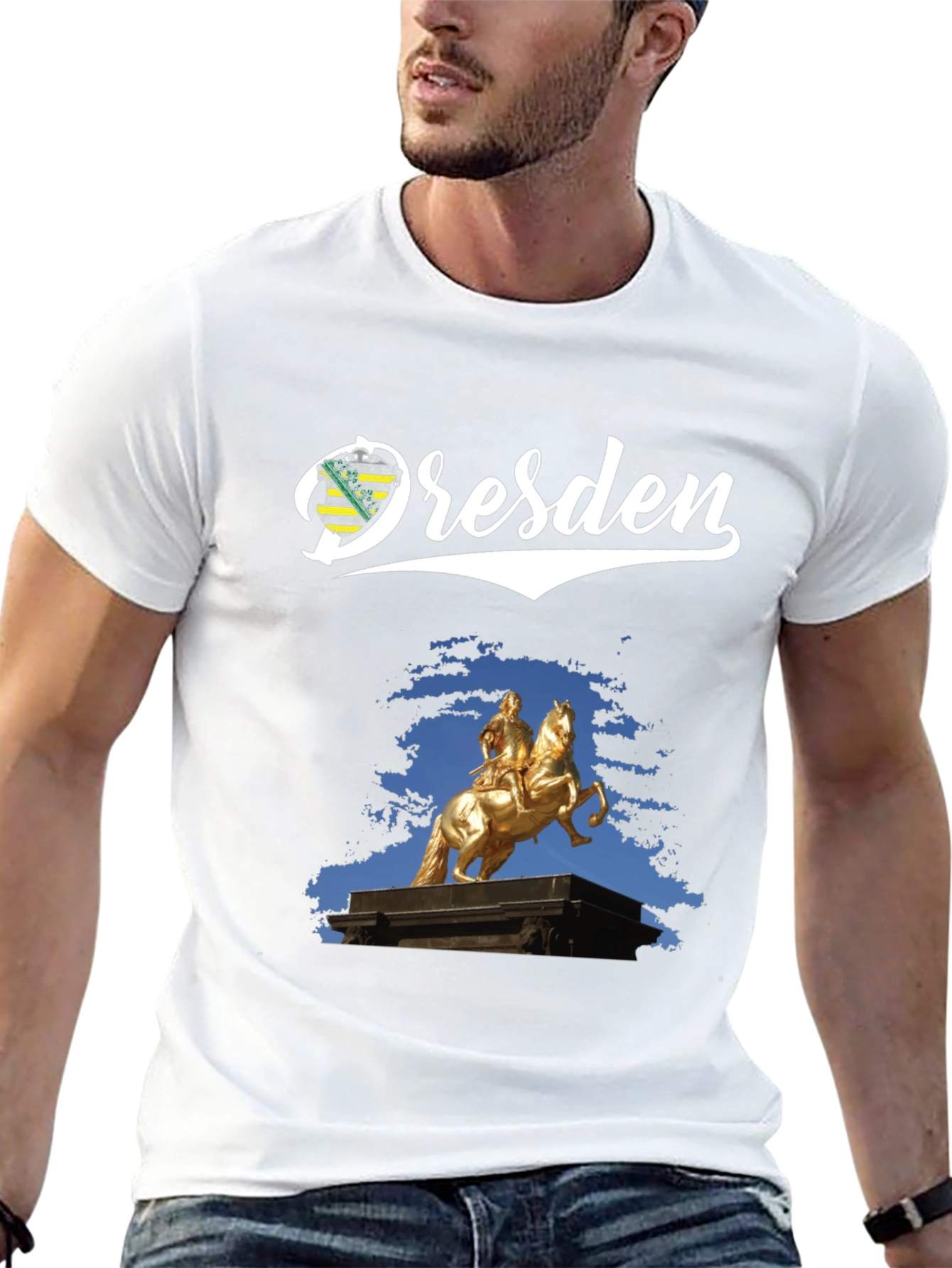 Dresden Germany Landmark Black T-Shirt