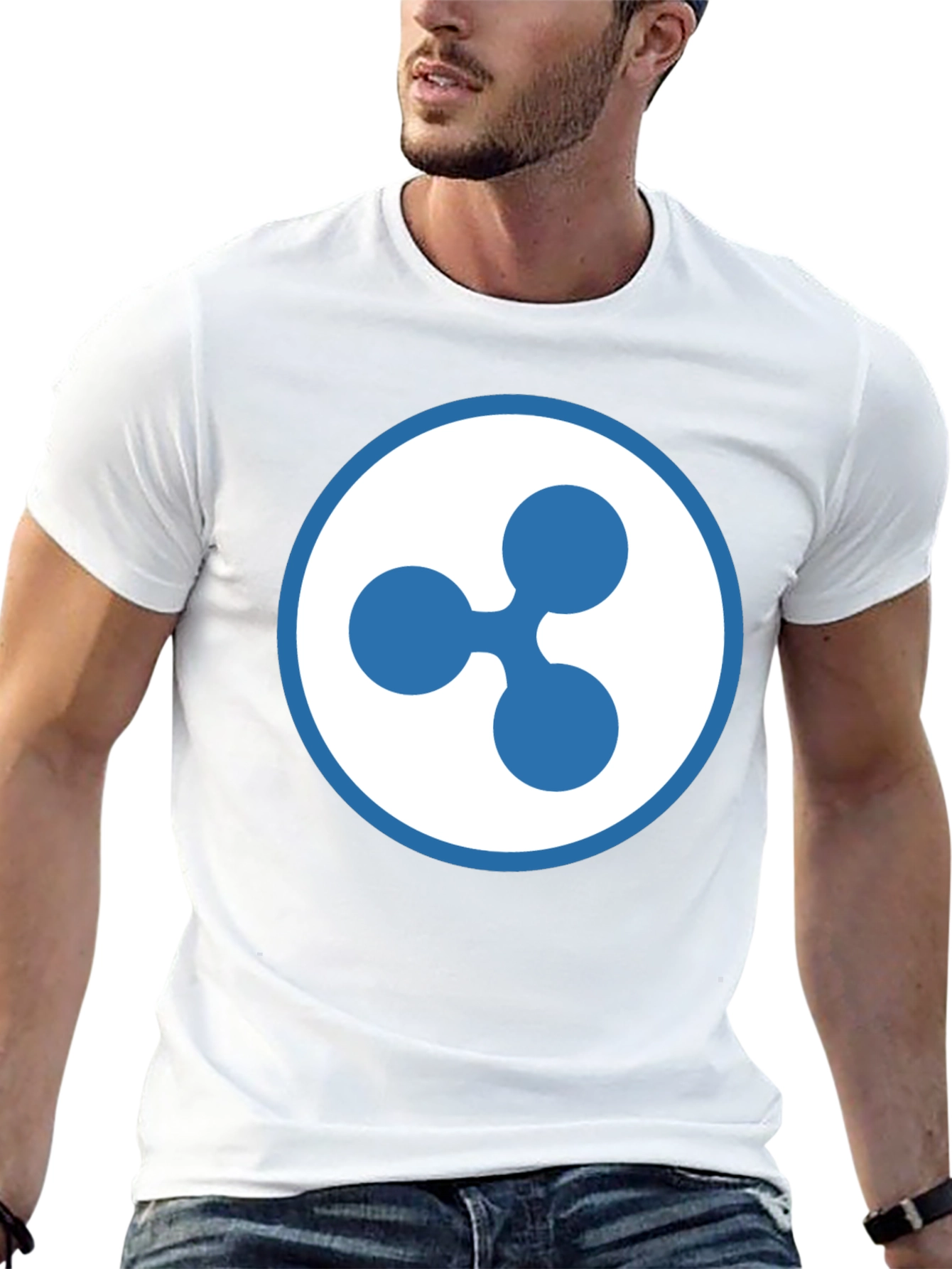 Ripple XRP Crypto Logo T-Shirt - Black