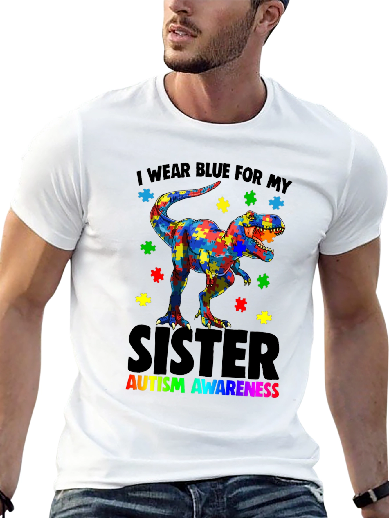 Autism Awareness Dinosaur T-Shirt