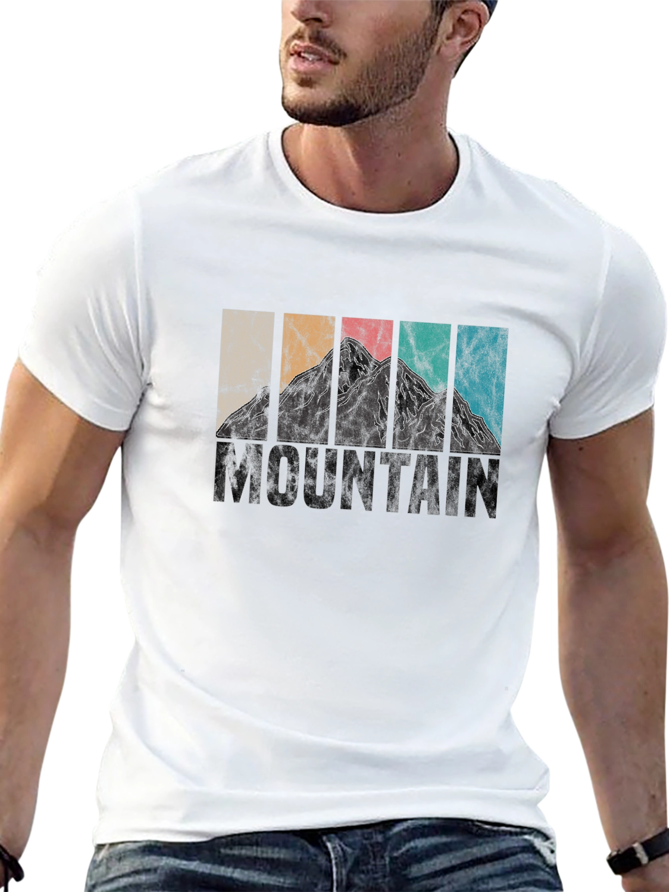 Retro Mountain Graphic T-Shirt