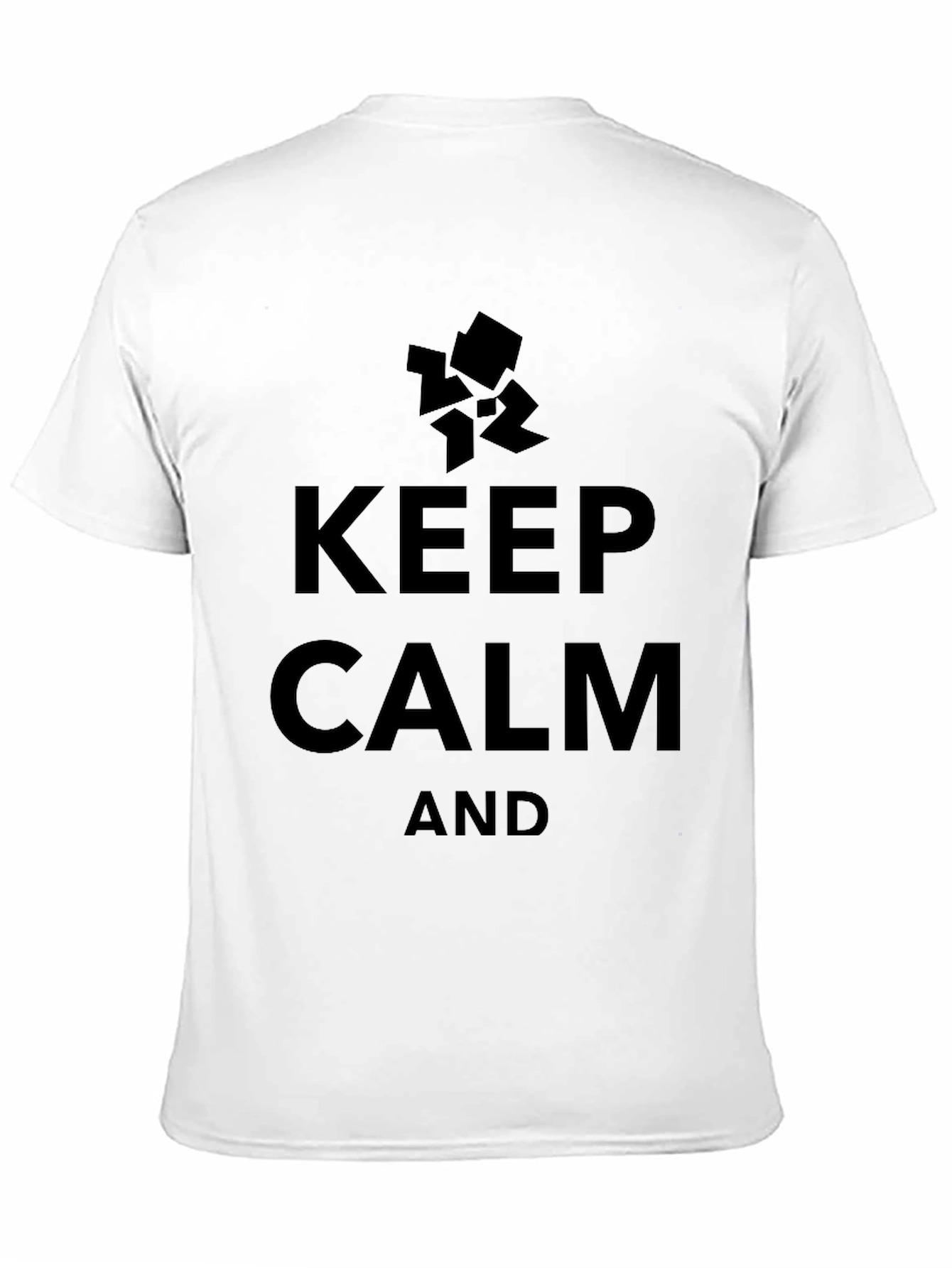 Keep Calm and Tangram T-Shirt - Classic Black Tee