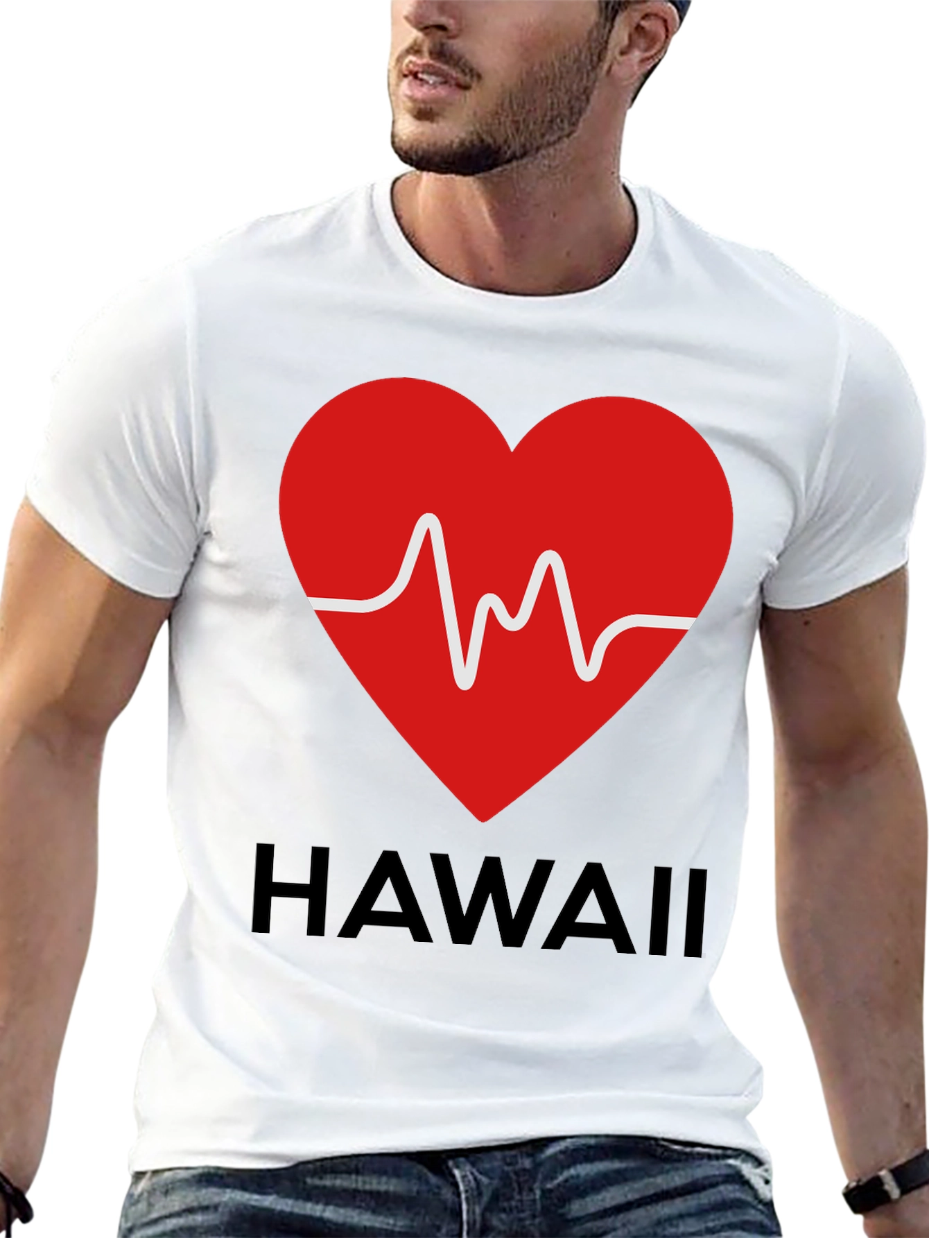 Hawaii Heartbeat Graphic Tee