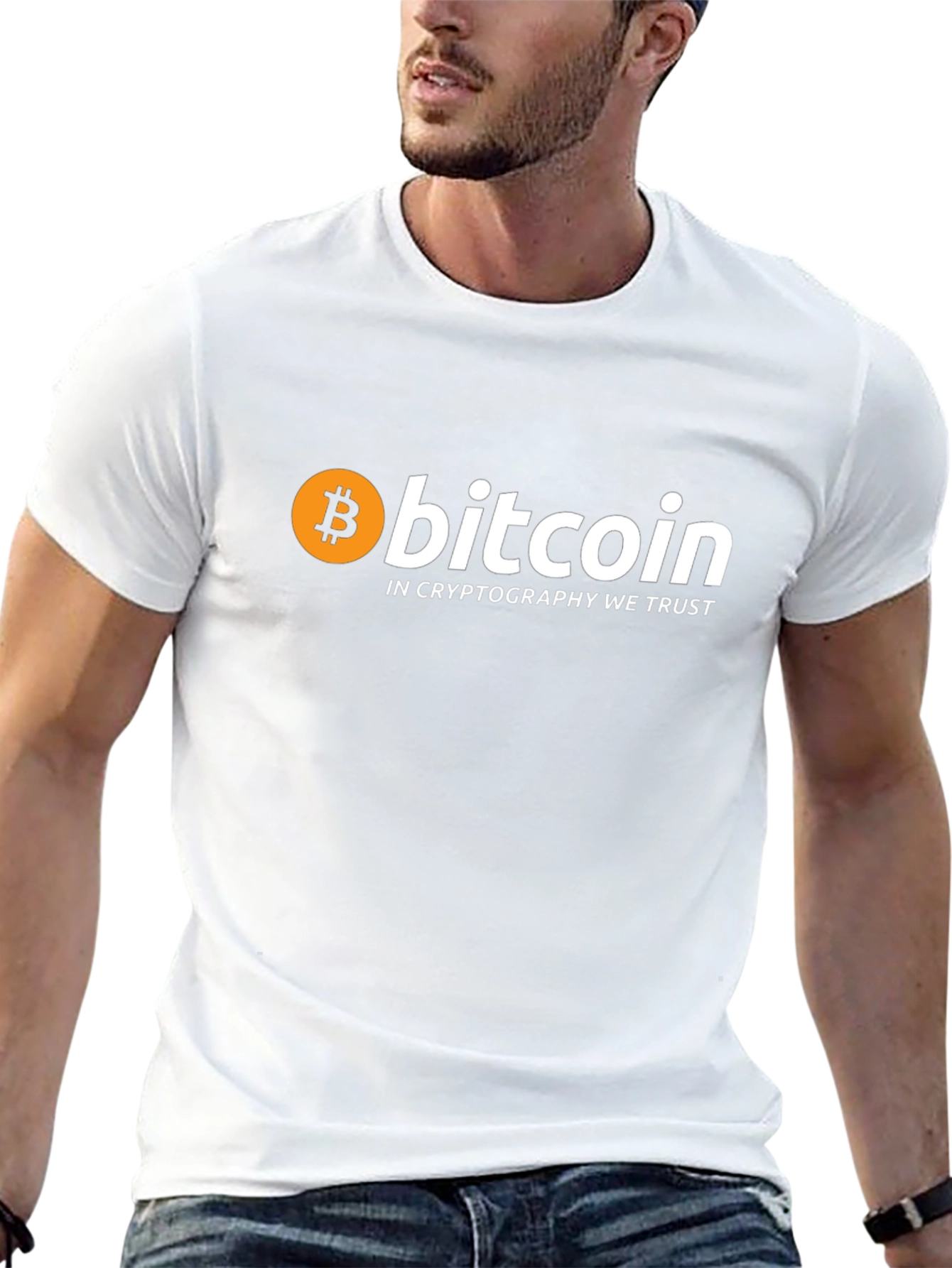 Bitcoin Crypto T-Shirt - In Cryptography We Trust!