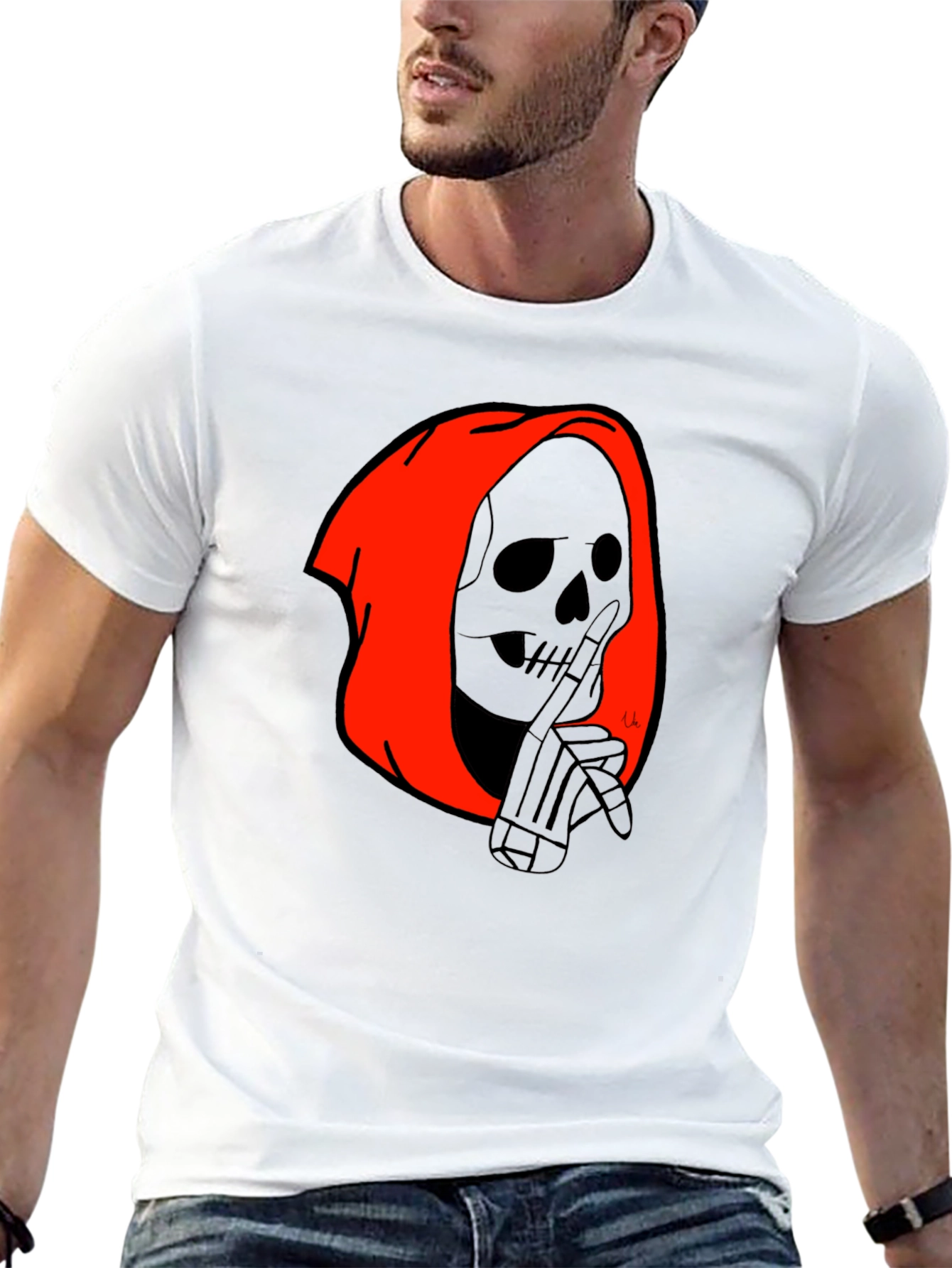 Grim Reaper Graphic Tee - Black