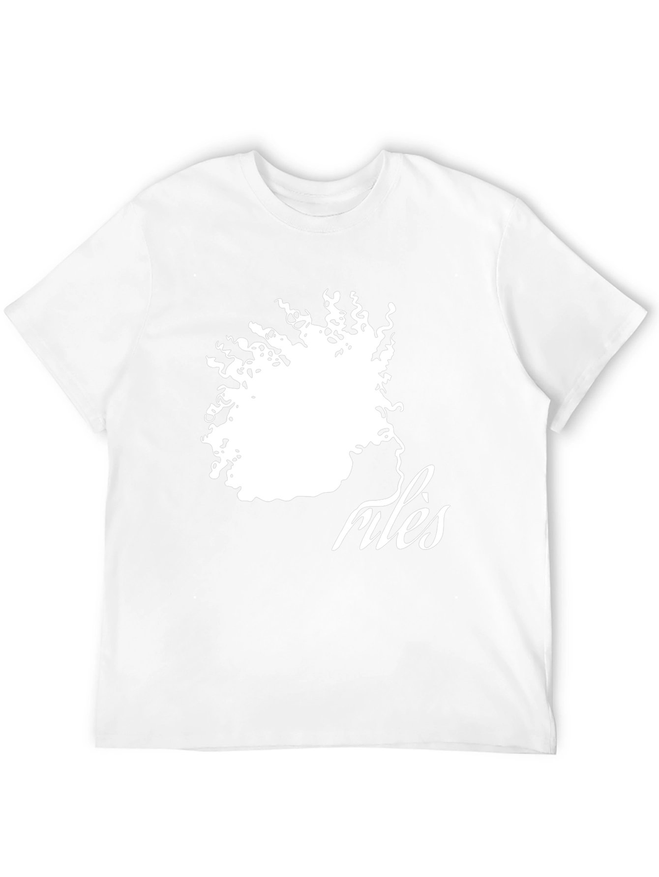 Stylish Black T-Shirt with Artistic Afro Silhouette