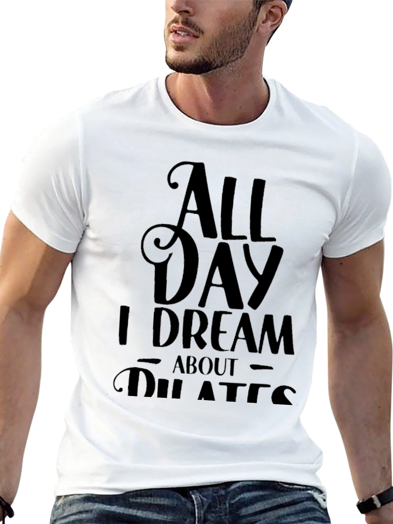 All Day I Dream About Pilates Black T-Shirt