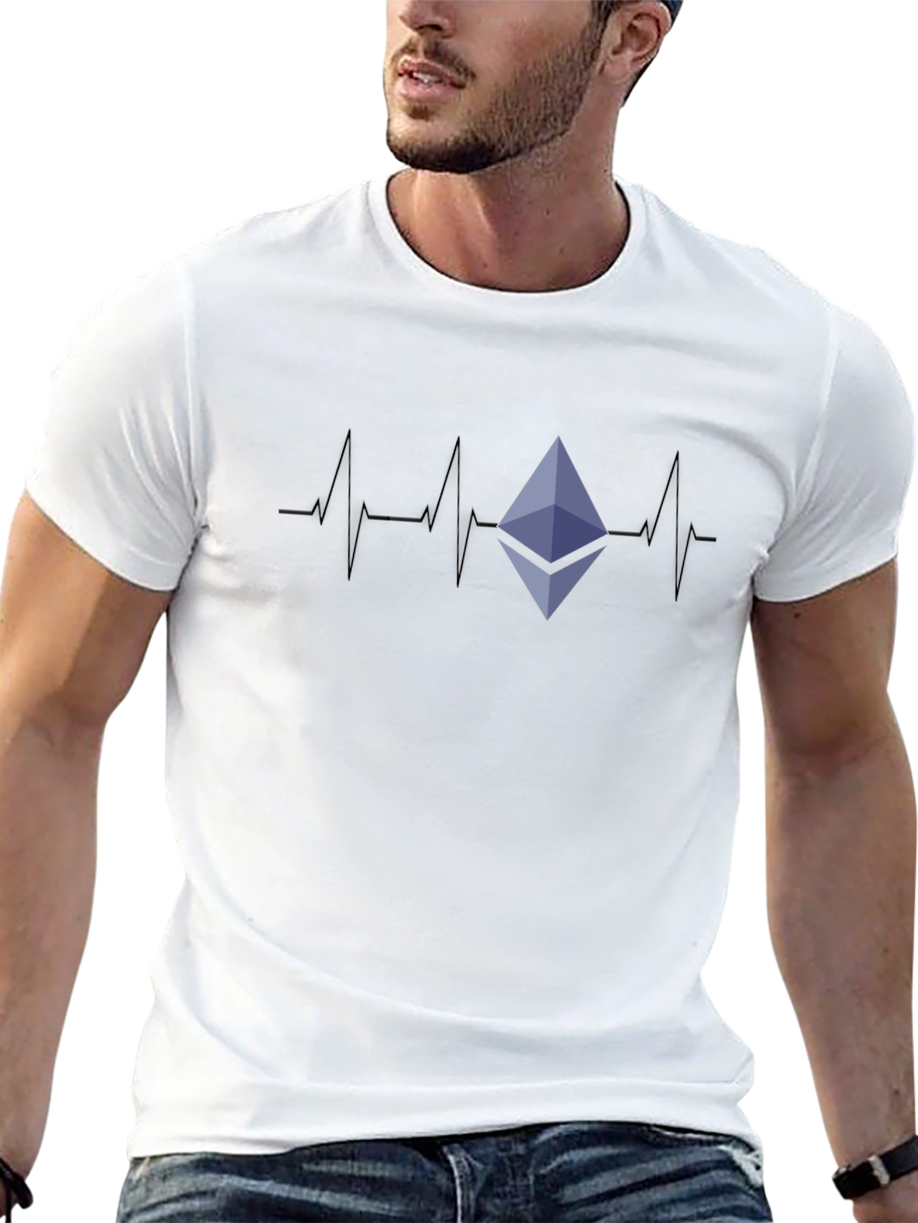 Ethereum Heartbeat T-Shirt - Crypto Tee