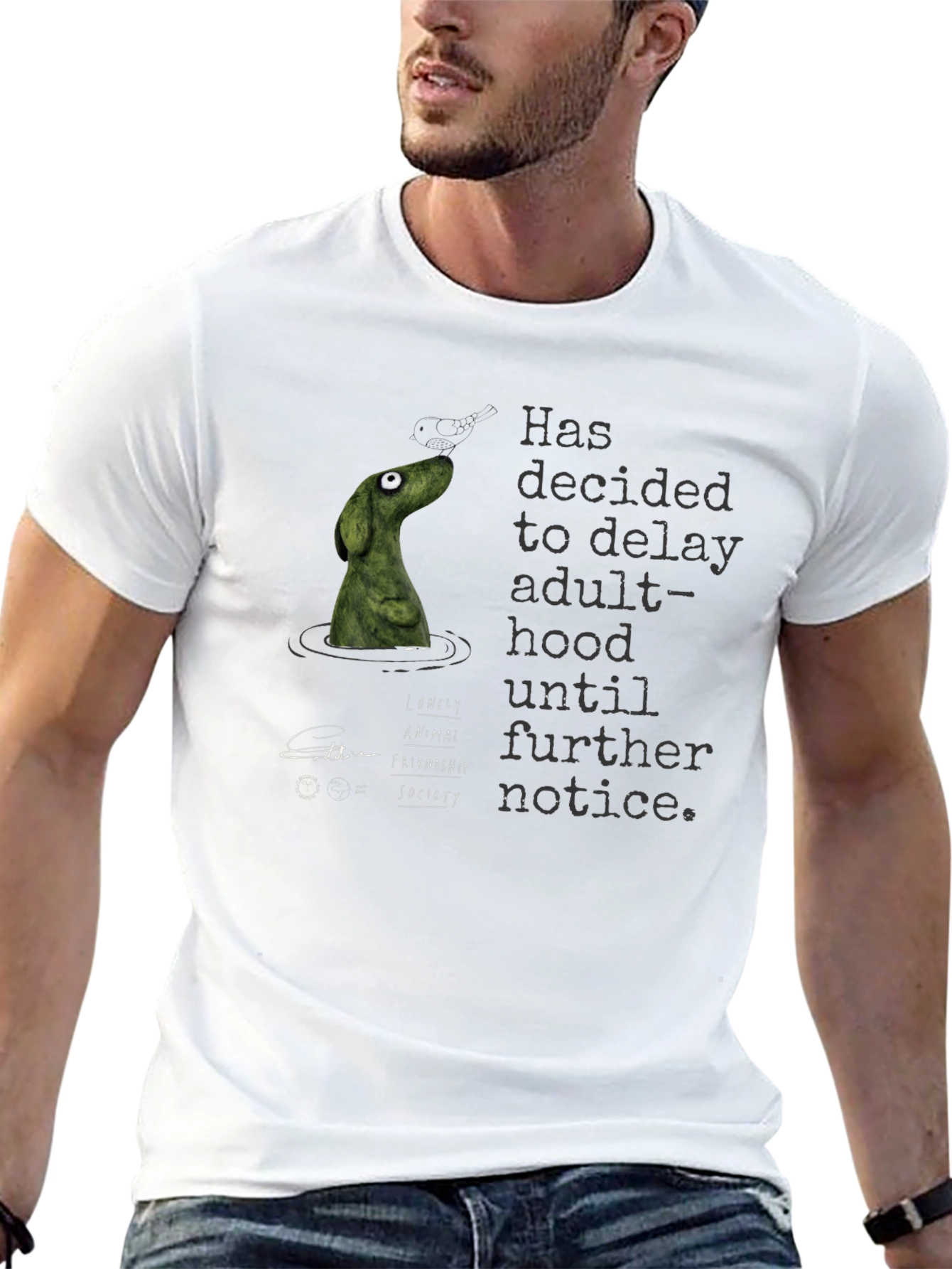 Dog Delaying Adulthood Graphic Tee
