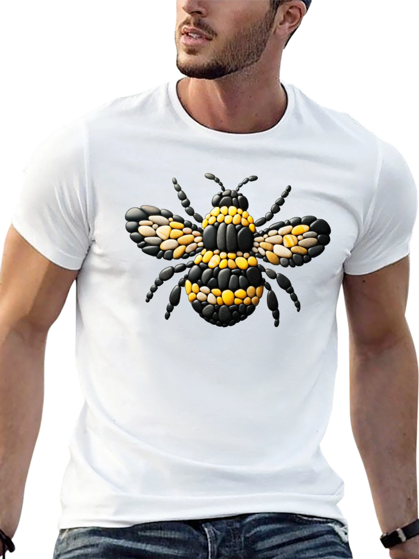 Bee Graphic Black T-Shirt