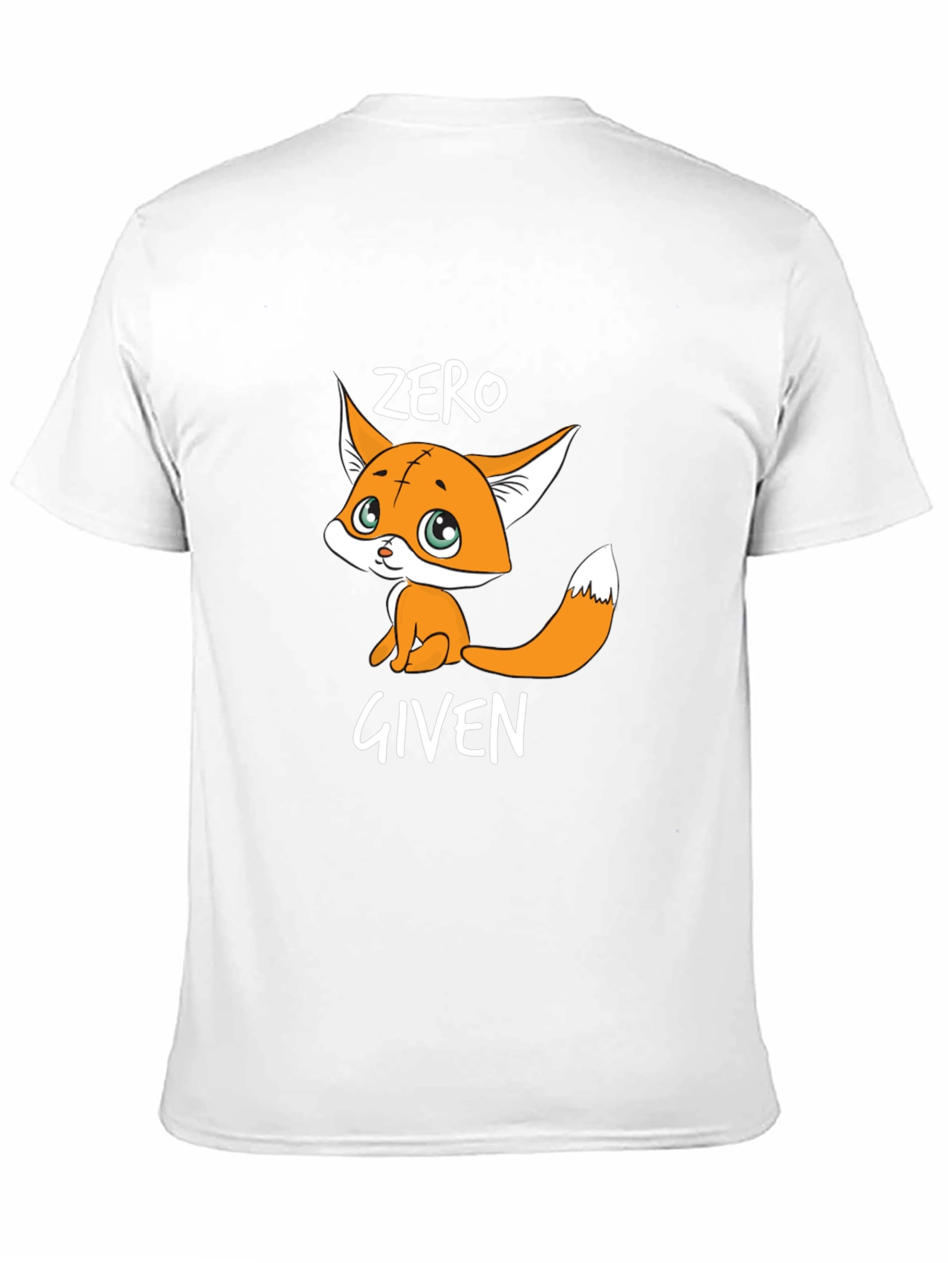 Zero Given Fox Graphic Tee - Unisex Black T-Shirt