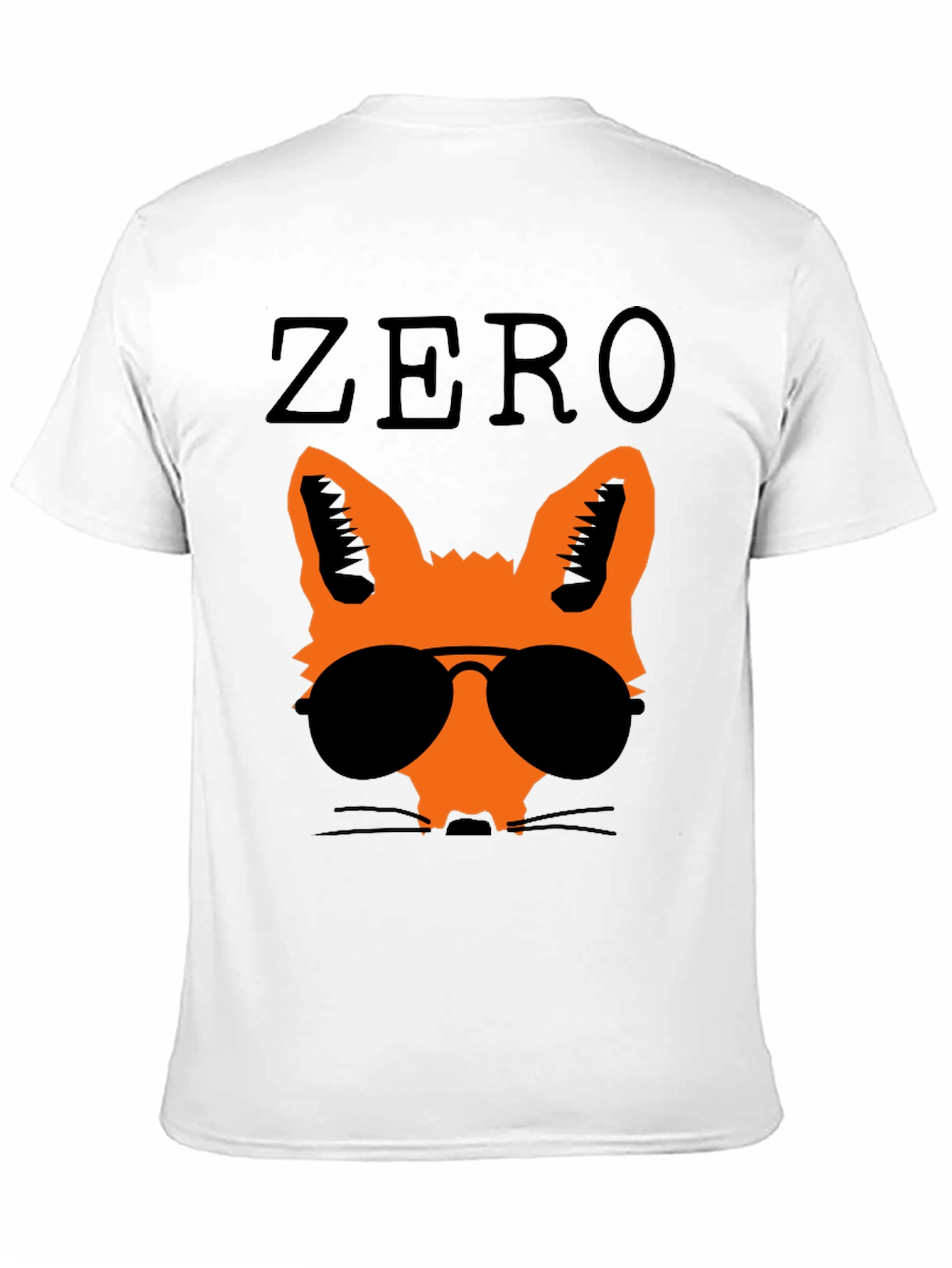 Cool Fox Graphic Tee - Black