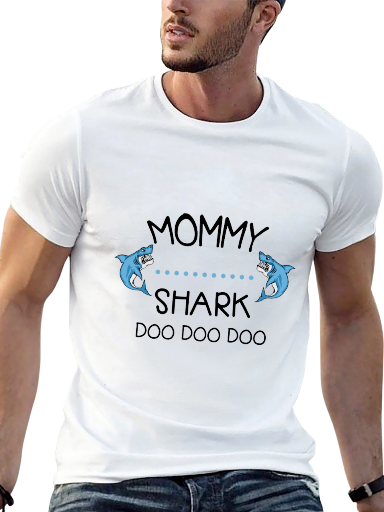 Mommy Shark Black Graphic T-Shirt