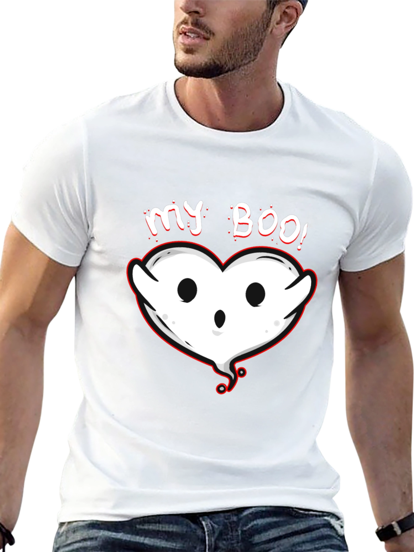 My Boo! Heart Ghost Halloween T-Shirt