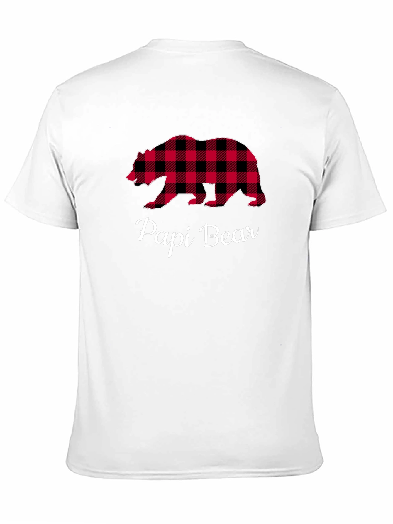 Papi Bear Plaid Graphic Tee