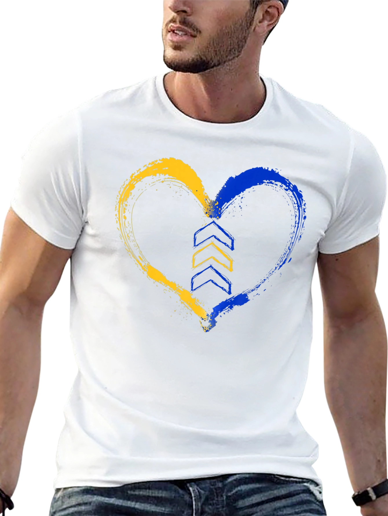 Ukraine Heart T-Shirt - Support Ukraine