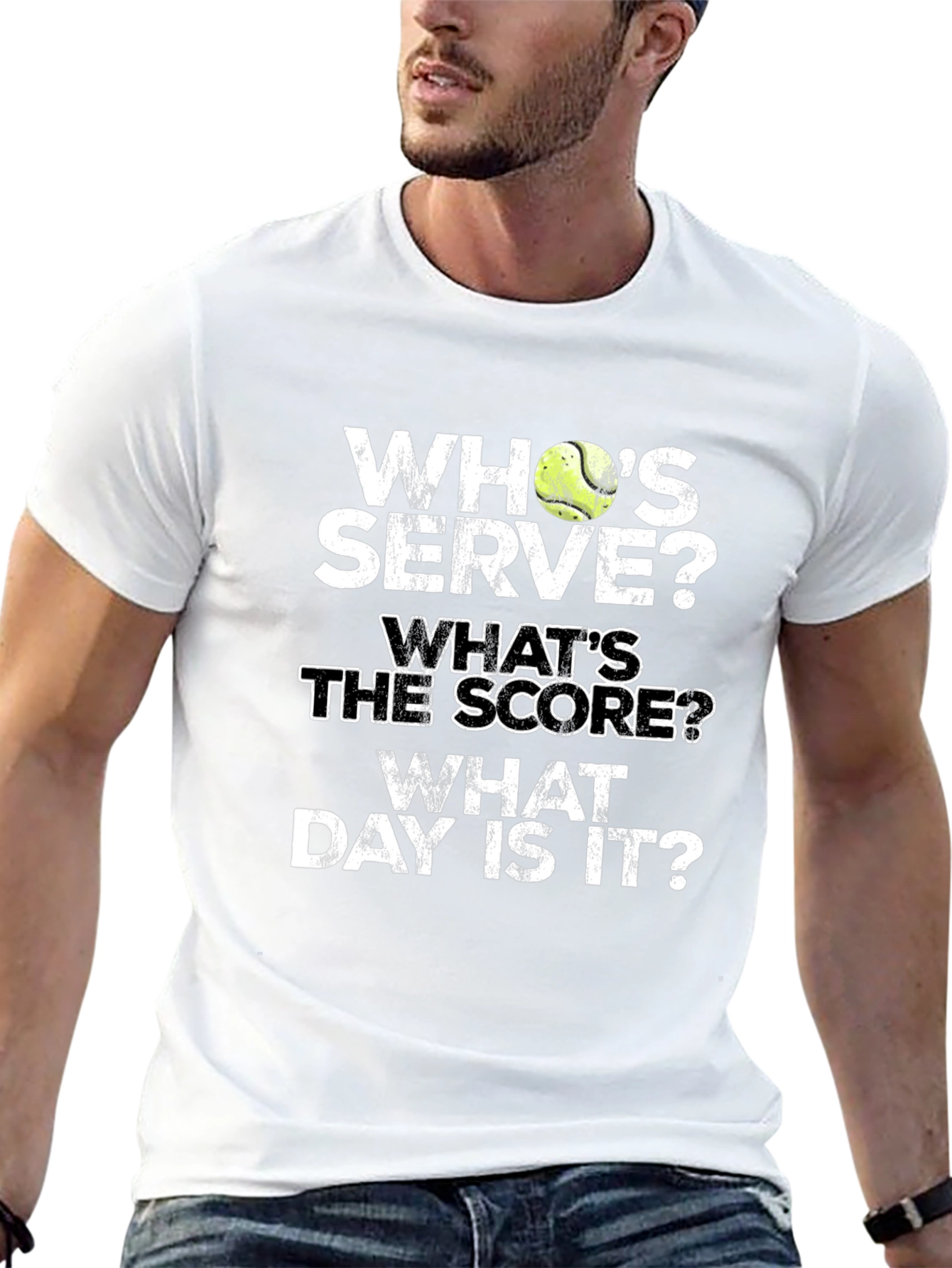 Tennis T-Shirt: Whos Serve? Funny Tennis Player Gift