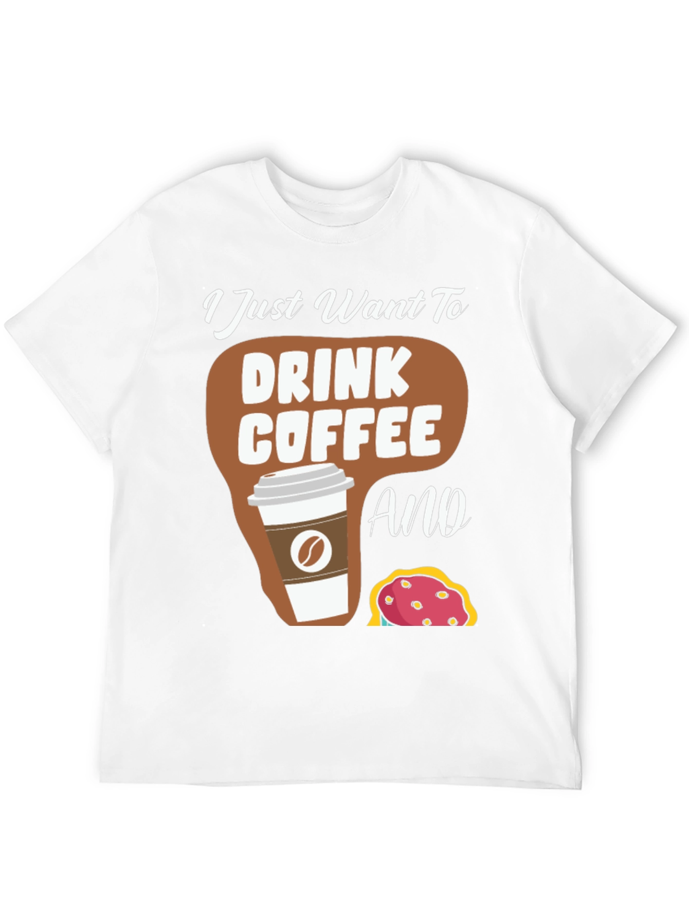 Coffee and Donut T-Shirt - Unisex Crew Neck Tee