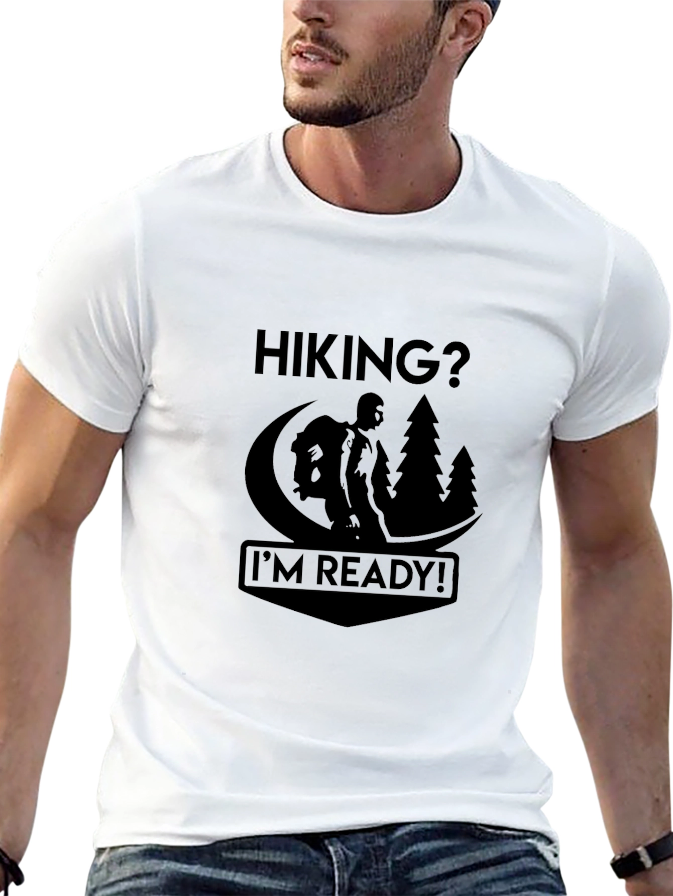 Hiking Ready Black T-Shirt
