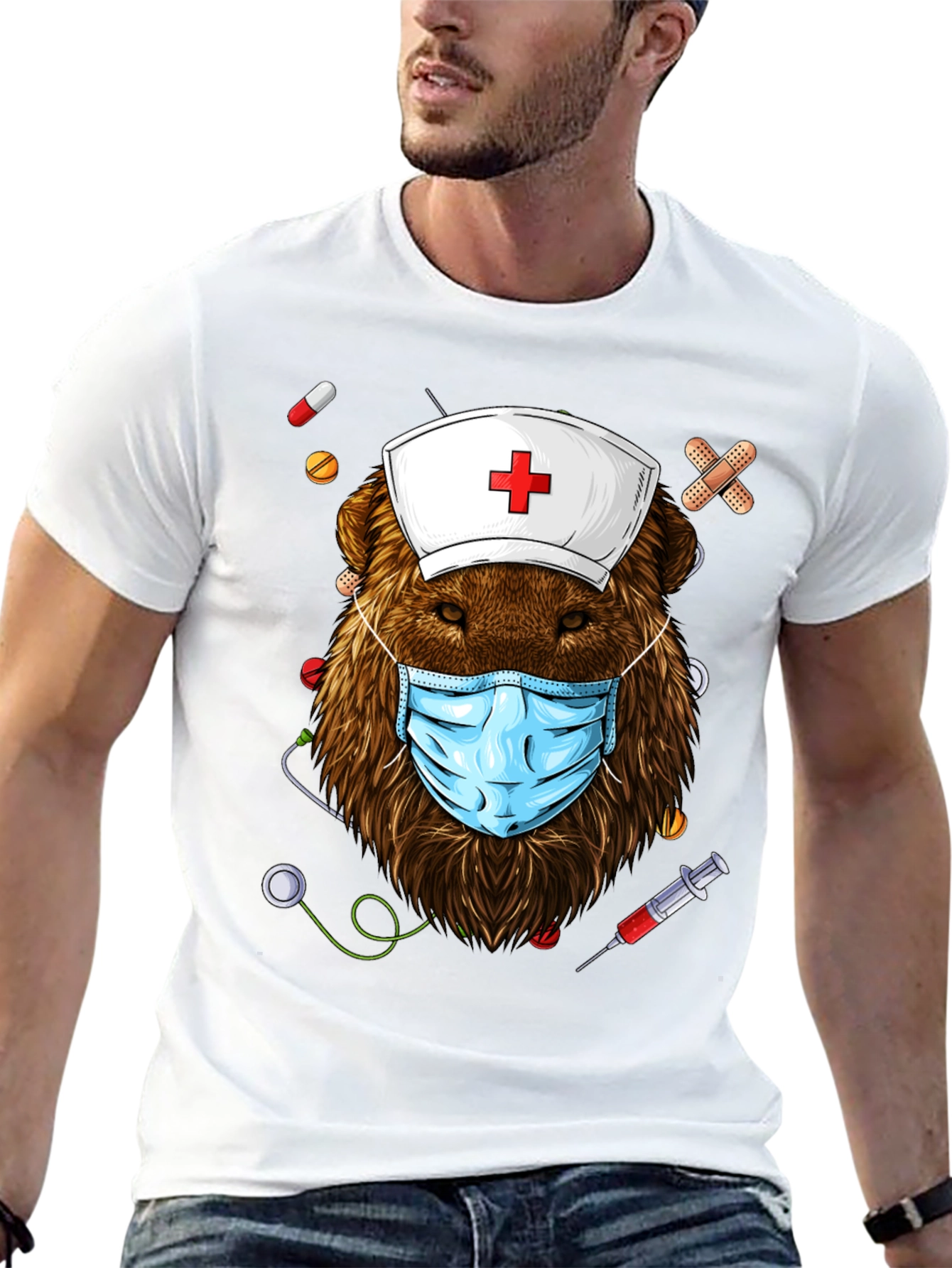 Bear Nurse T-Shirt - Doctor Wildlife Tee