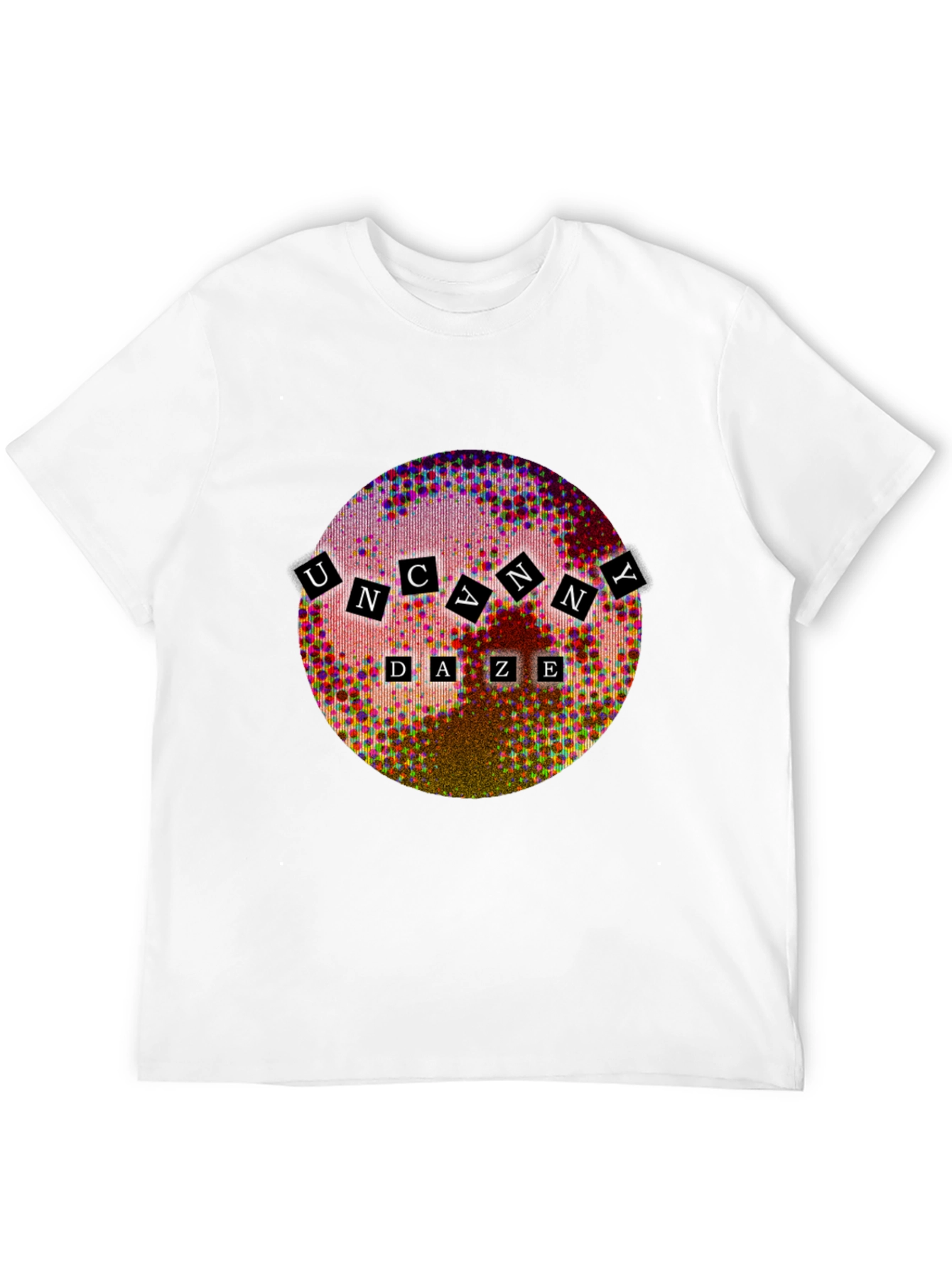 Uncanny Daze Graphic Tee - Stylish Mens Black T-Shirt