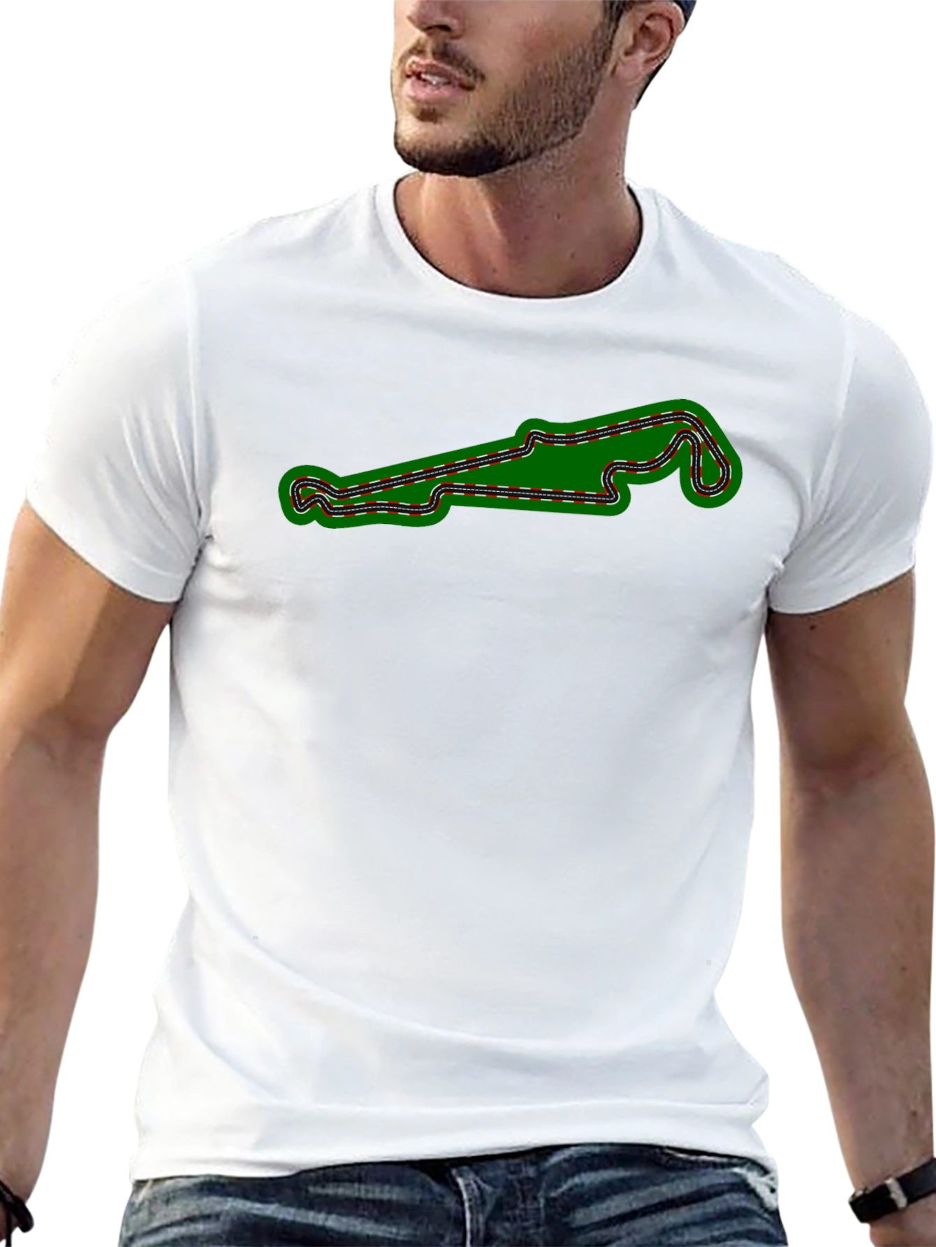 Race Track Graphic Tee - Motorsports Enthusiast
