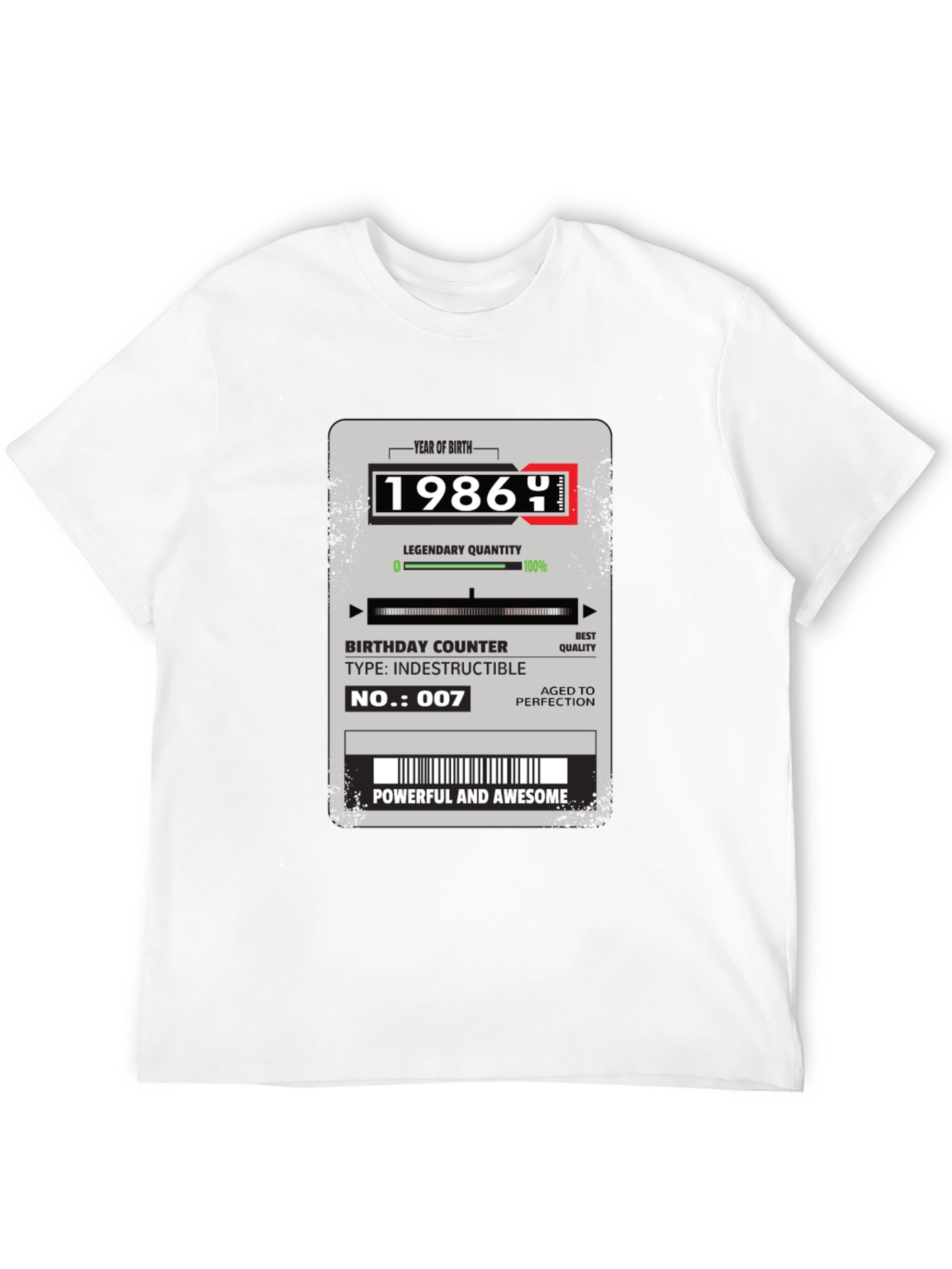 1986 Birthday T-Shirt: Powerful and Awesome!