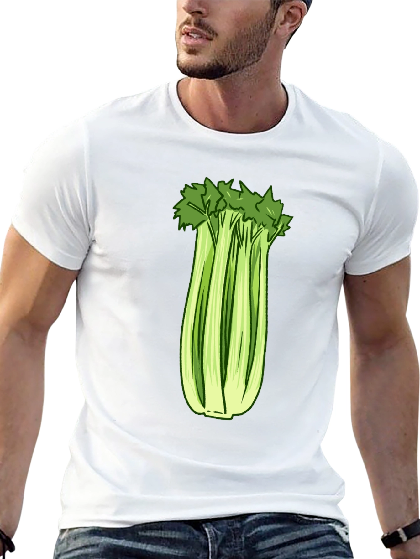 Celery Graphic Tee - Fresh & Fun Design