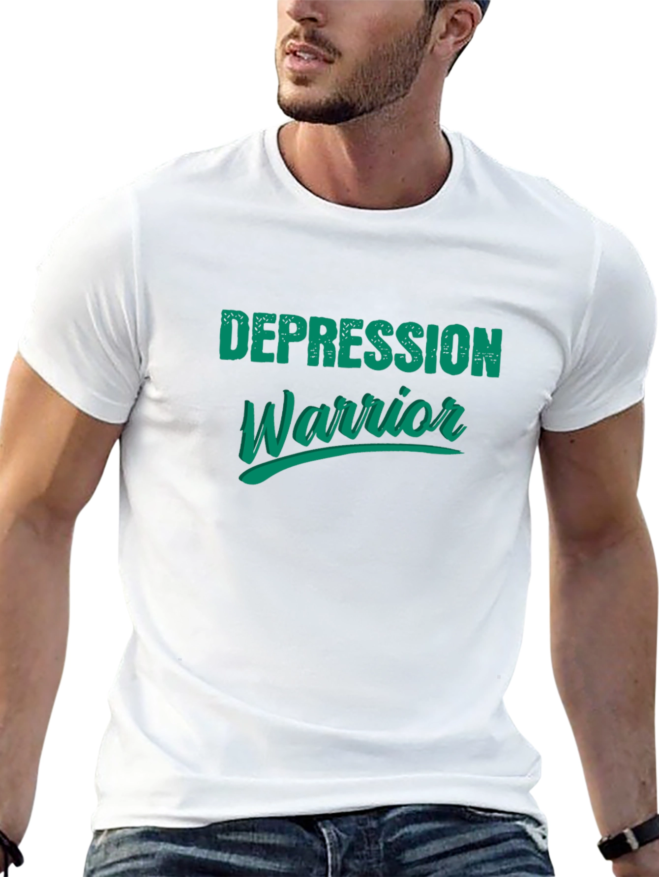 Depression Warrior Graphic Tee - Black