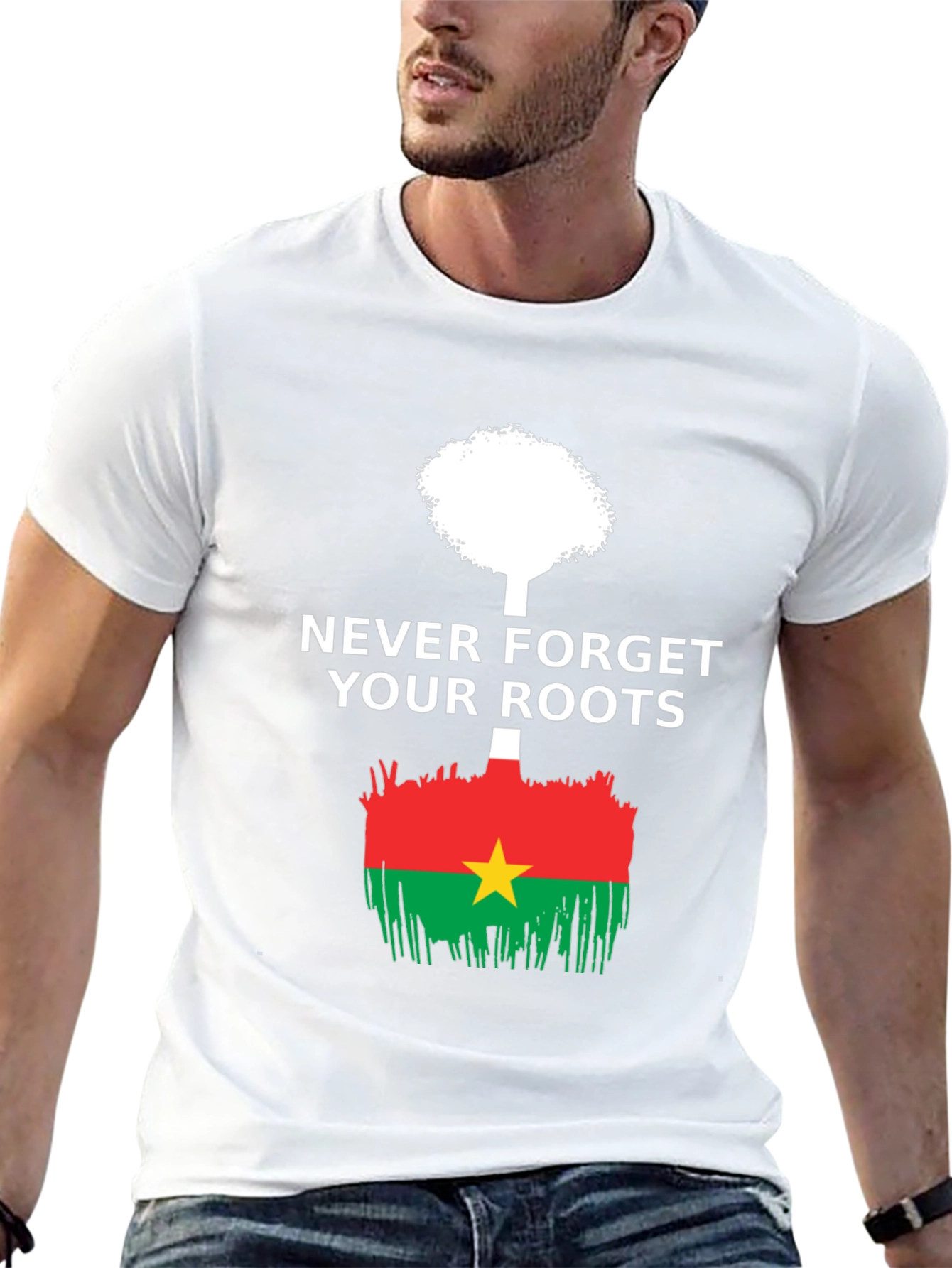 Never Forget Roots Burkina Faso Flag T-Shirt