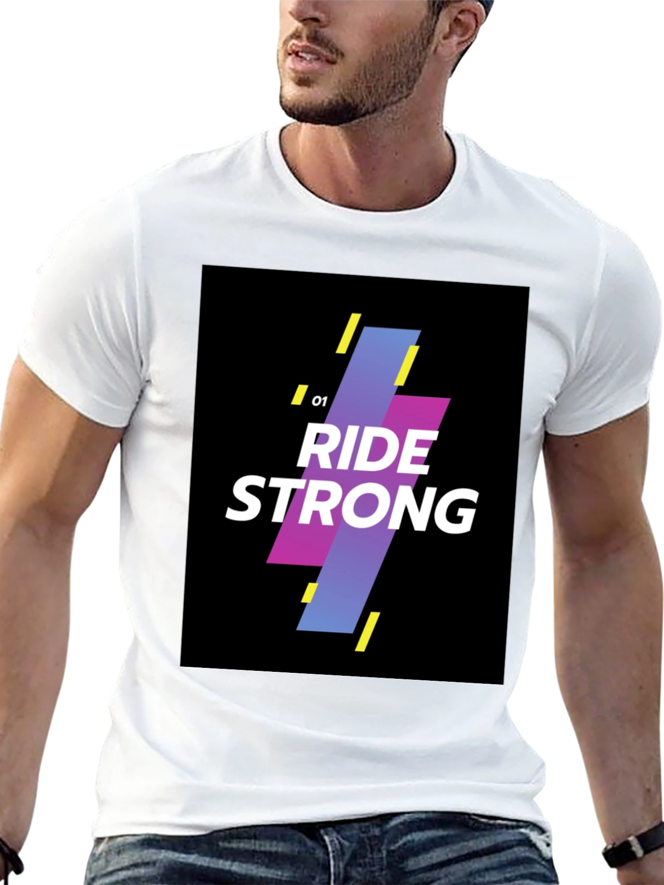 Ride Strong Graphic Black T-Shirt