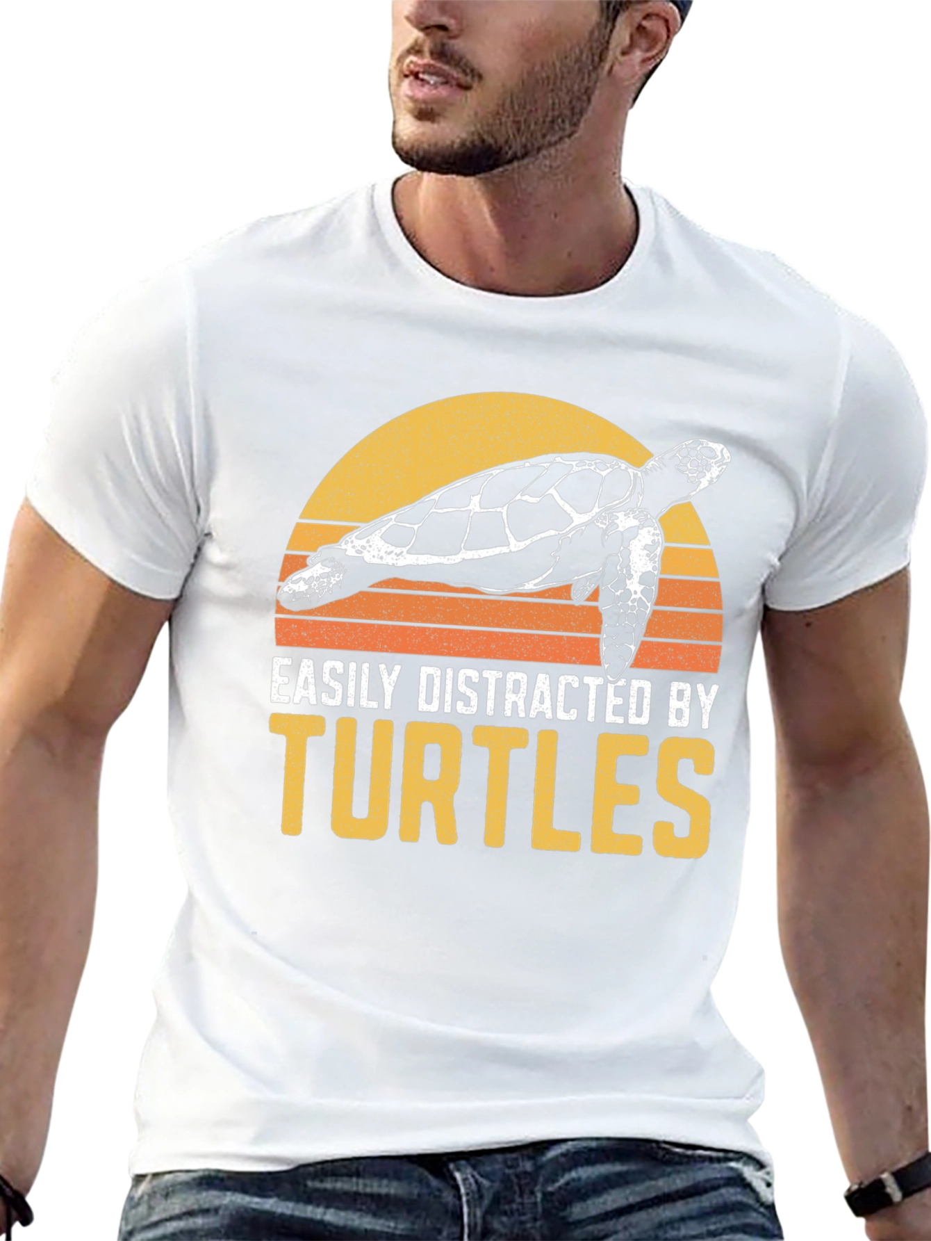 Easily Distracted By Turtles Graphic T-Shirt