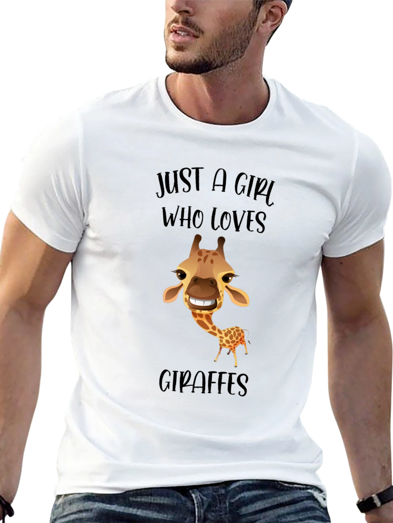 Giraffe Lovers Graphic Tee - Funny Animal T-Shirt