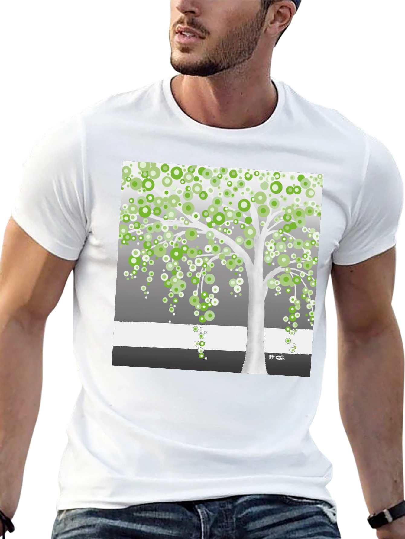 Artsy Tree Graphic Tee - Unique Design