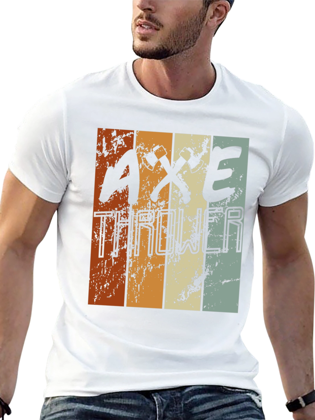 Axe Thrower Retro Style T-Shirt