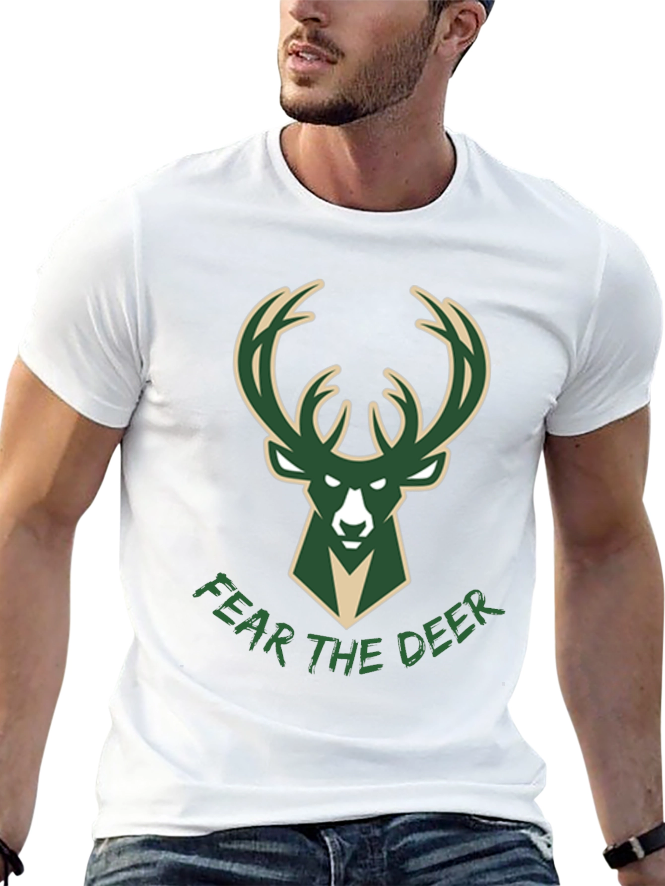 Fear the Deer Black Tee