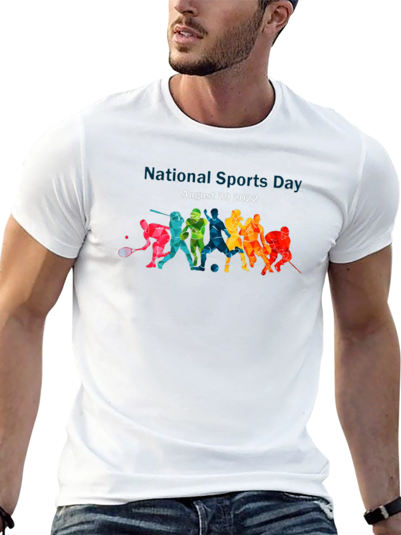 National Sports Day Graphic T-Shirt August 29 2022