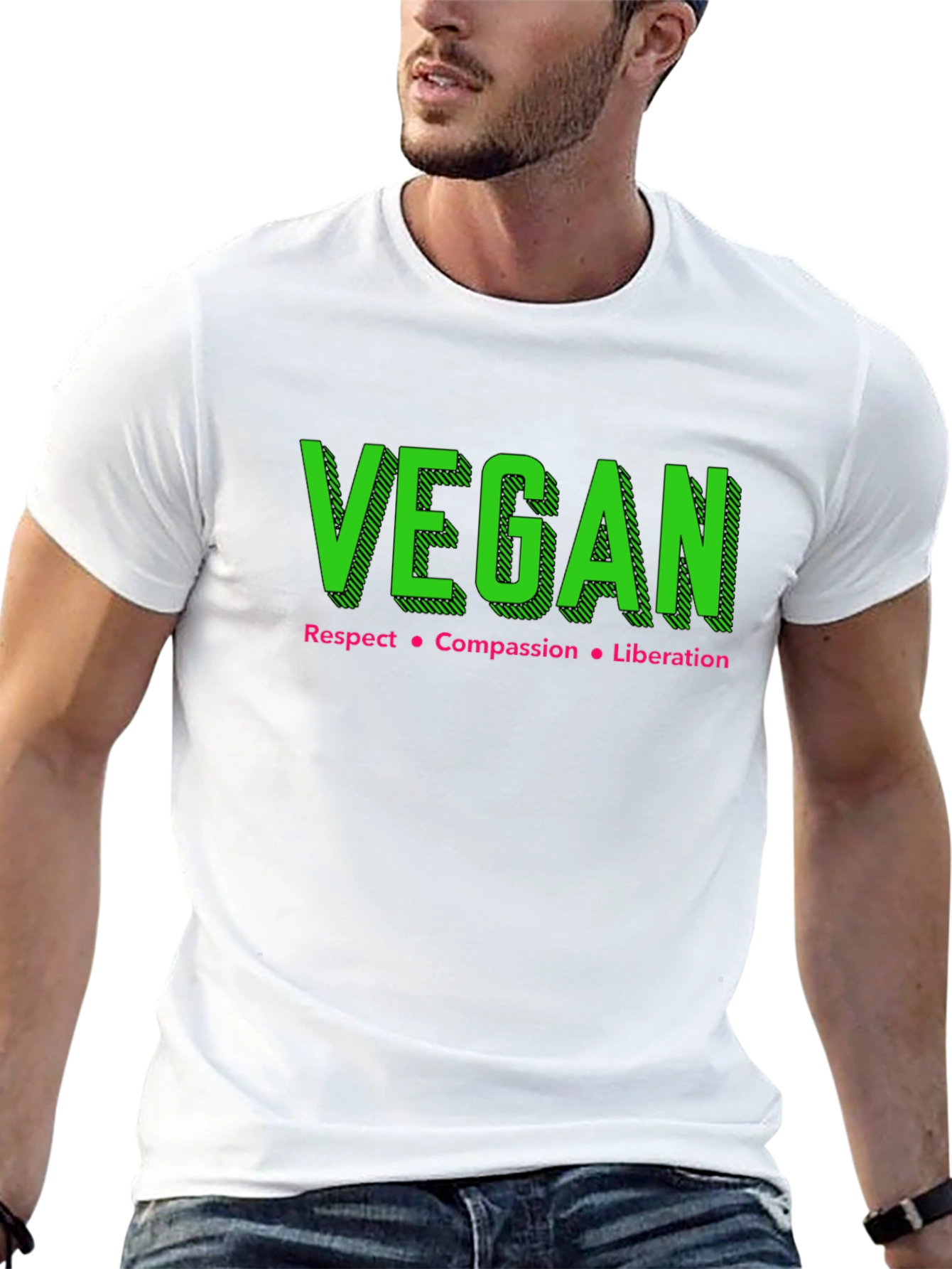 Vegan Respect Compassion Liberation Tee