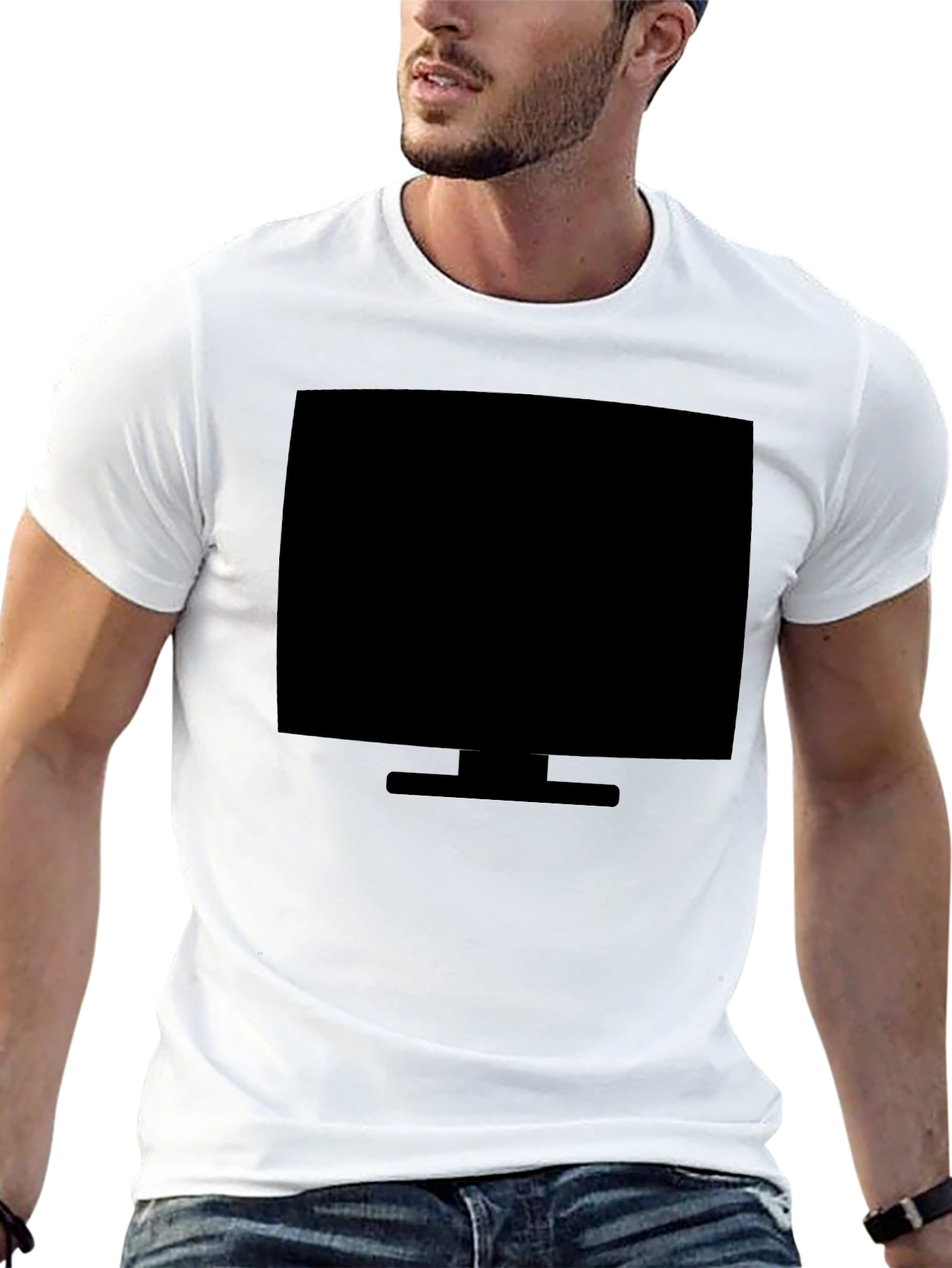 Retro Monitor Black T-Shirt