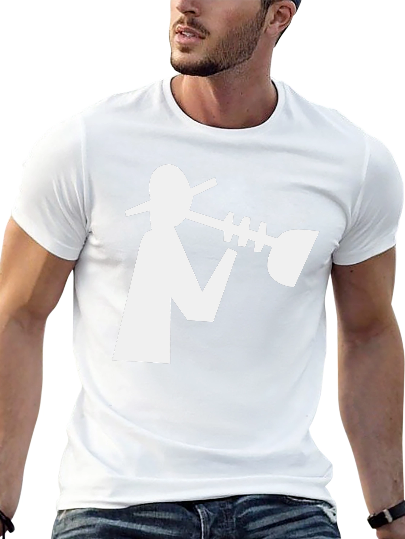 Cool Jazz Player Graphic Tee - Black