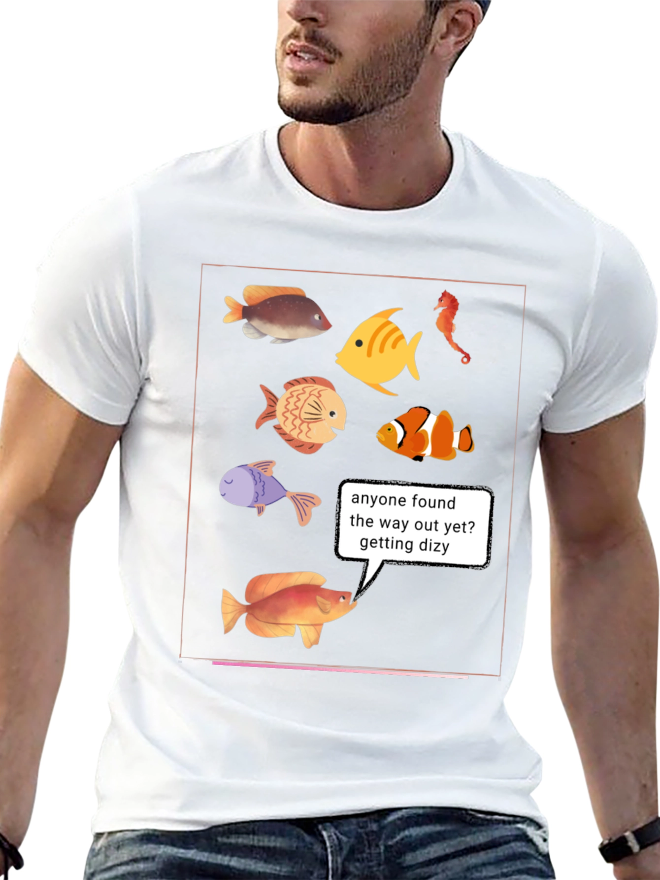 Funny Fish T-Shirt - Lost in the Aquarium