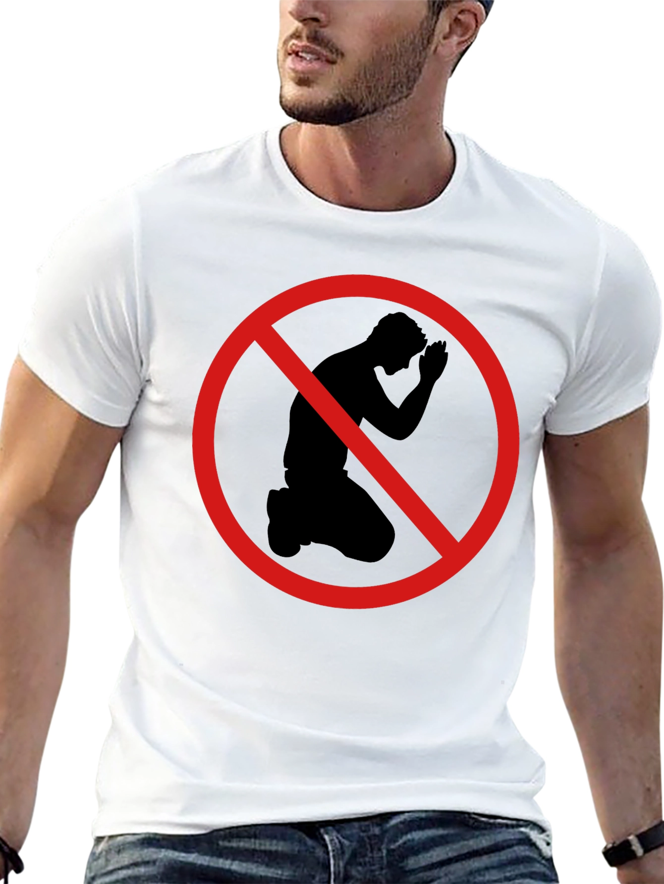 Black T-Shirt: No Kneeling Graphic Tee