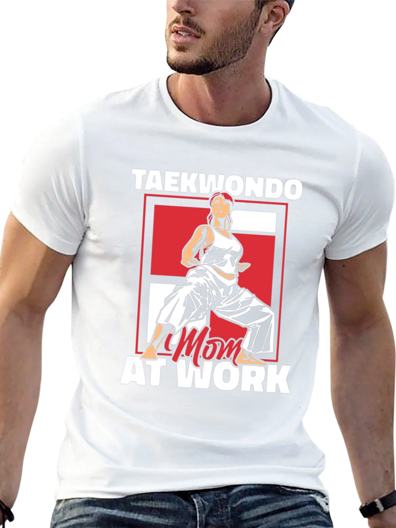 Taekwondo Mom at Work Graphic T-Shirt